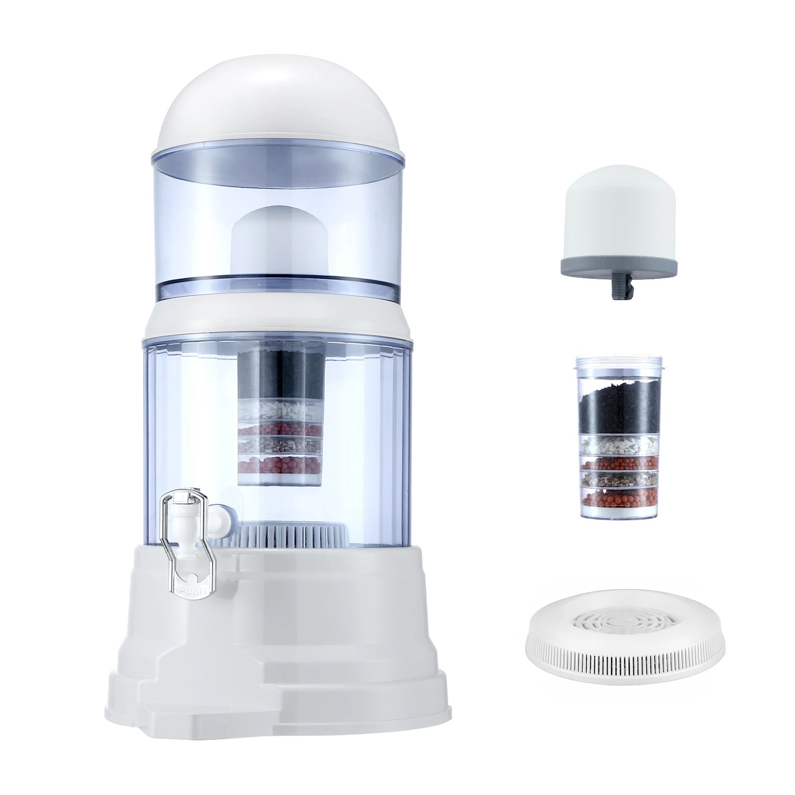 4 Ausway 8 Stages Water Filter 16L Dispenser Countertop Purifier System, 4 of 4
