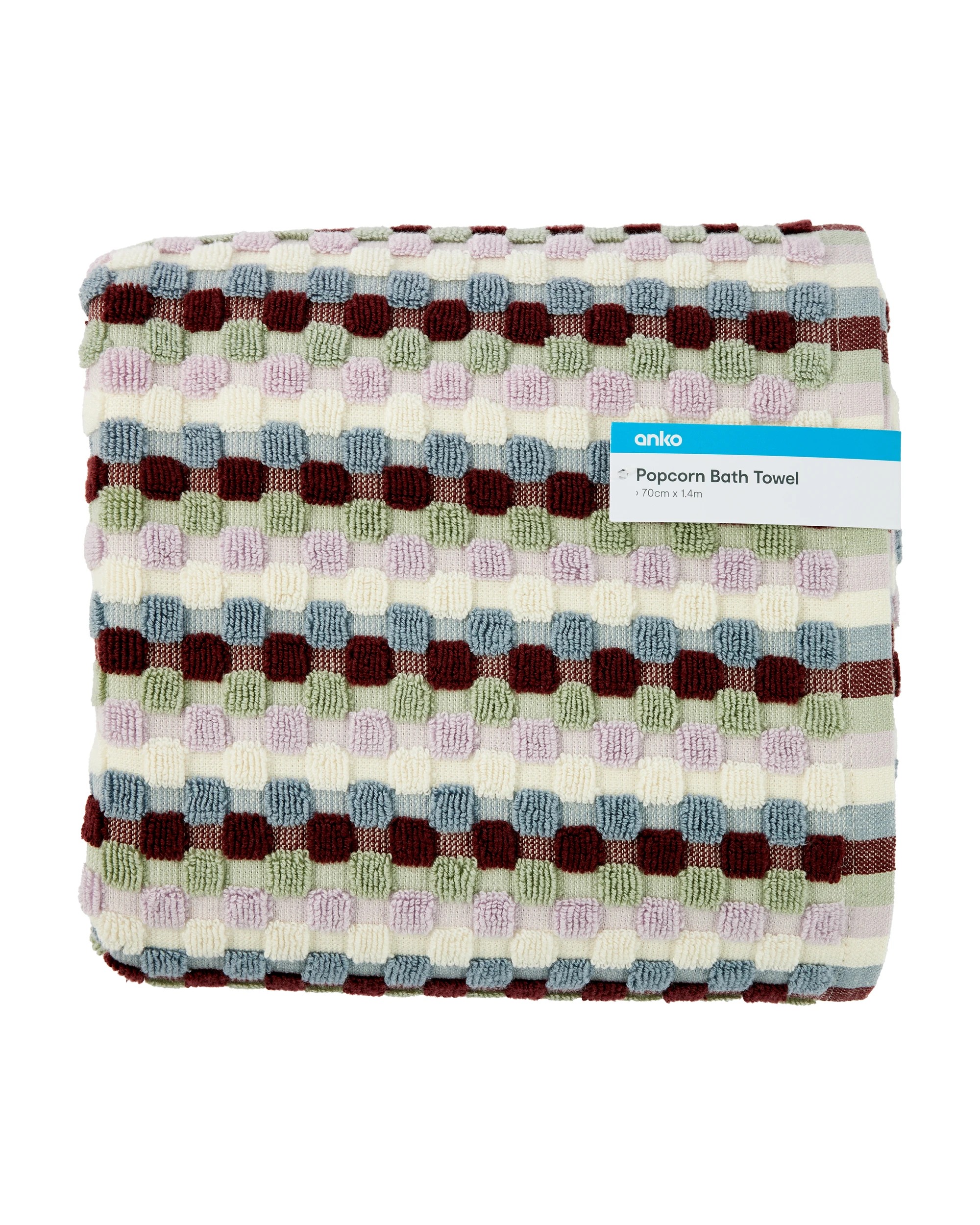 6 Popcorn Cotton Bath Towel, 6 of 6