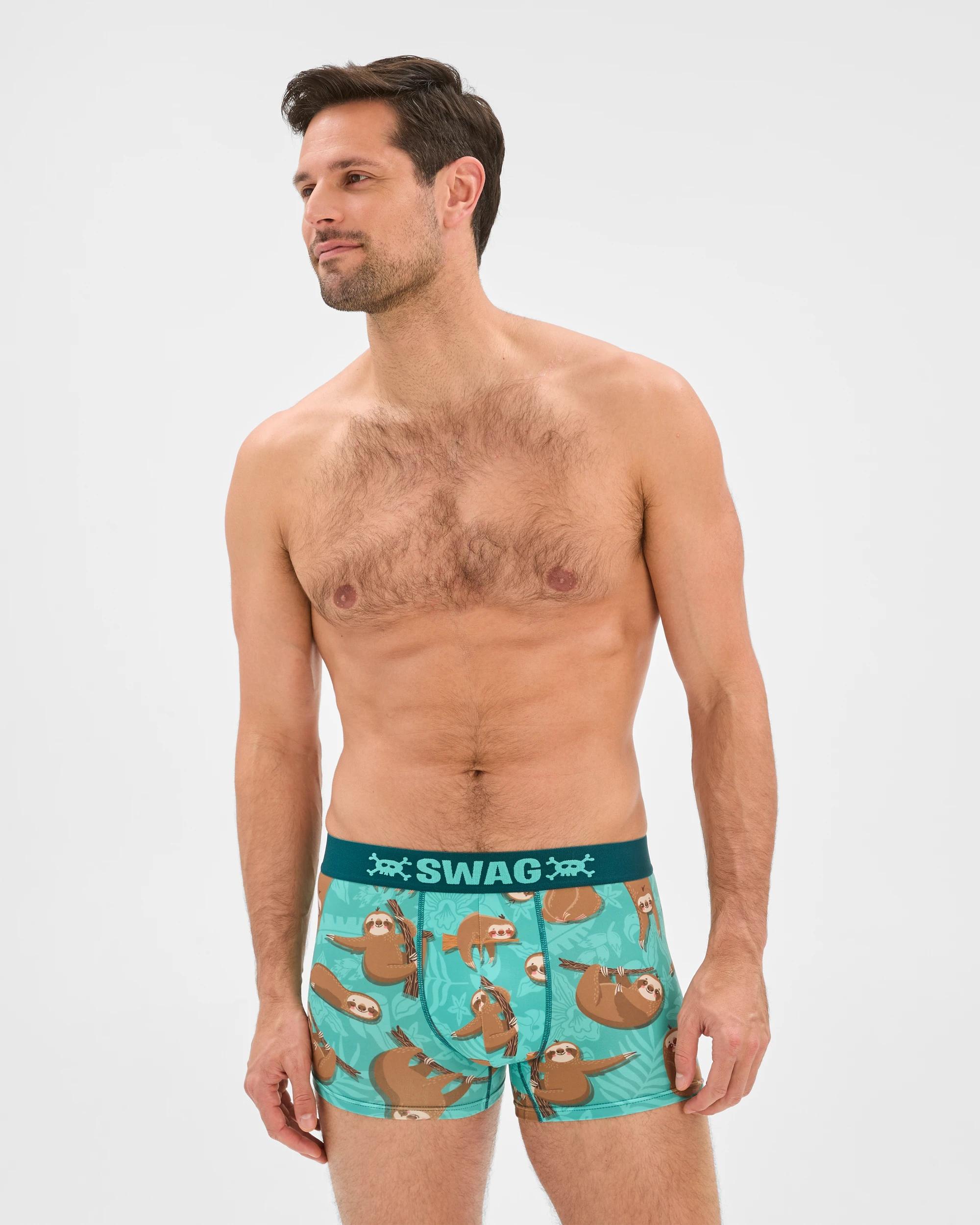 1 Swag Sloth Trunks SLOTH TEAL, 1 of 4