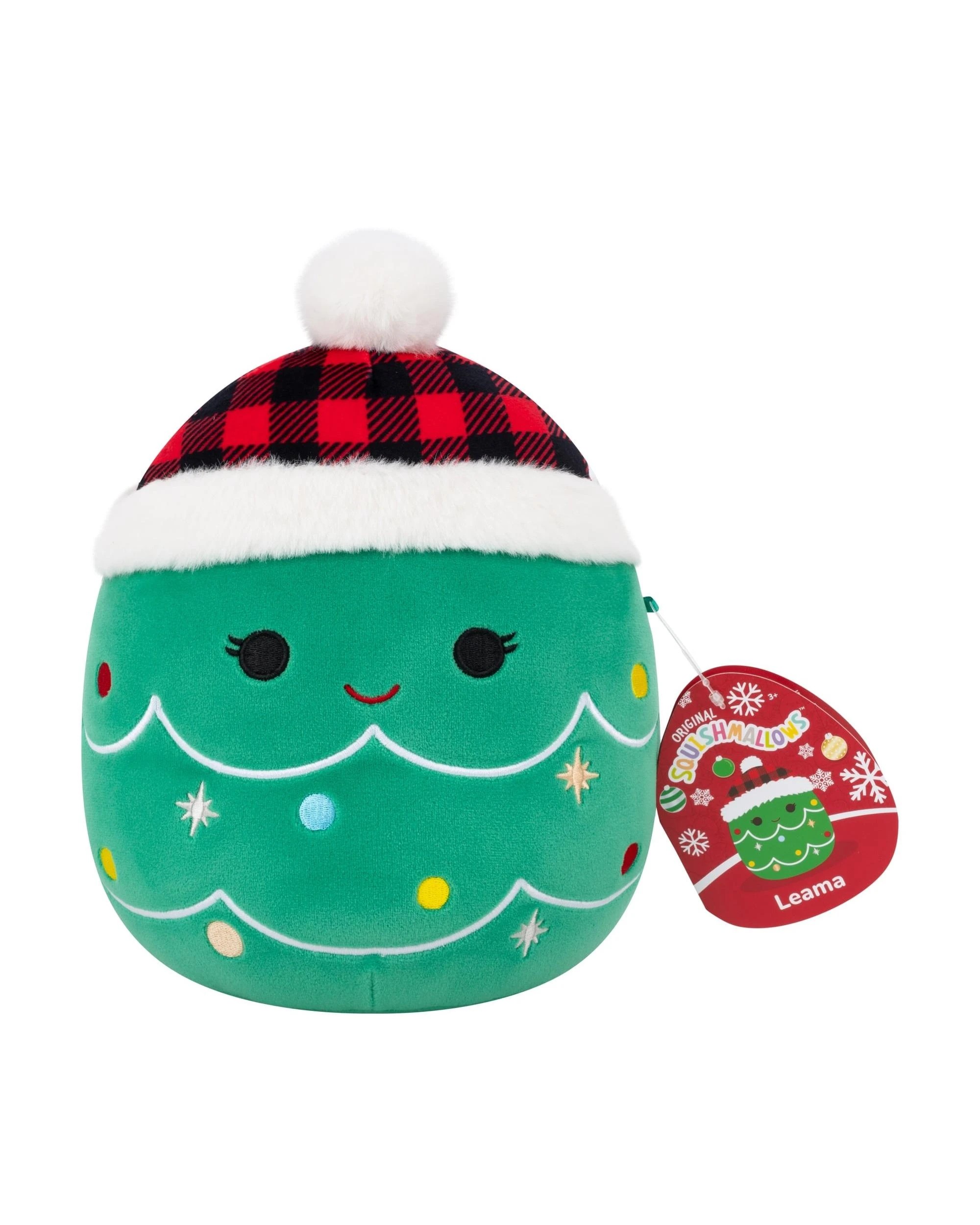 1 Squishmallows Christmas Leama the Christmas Tree with Hat 7.5 inch Plush, 1 of 5