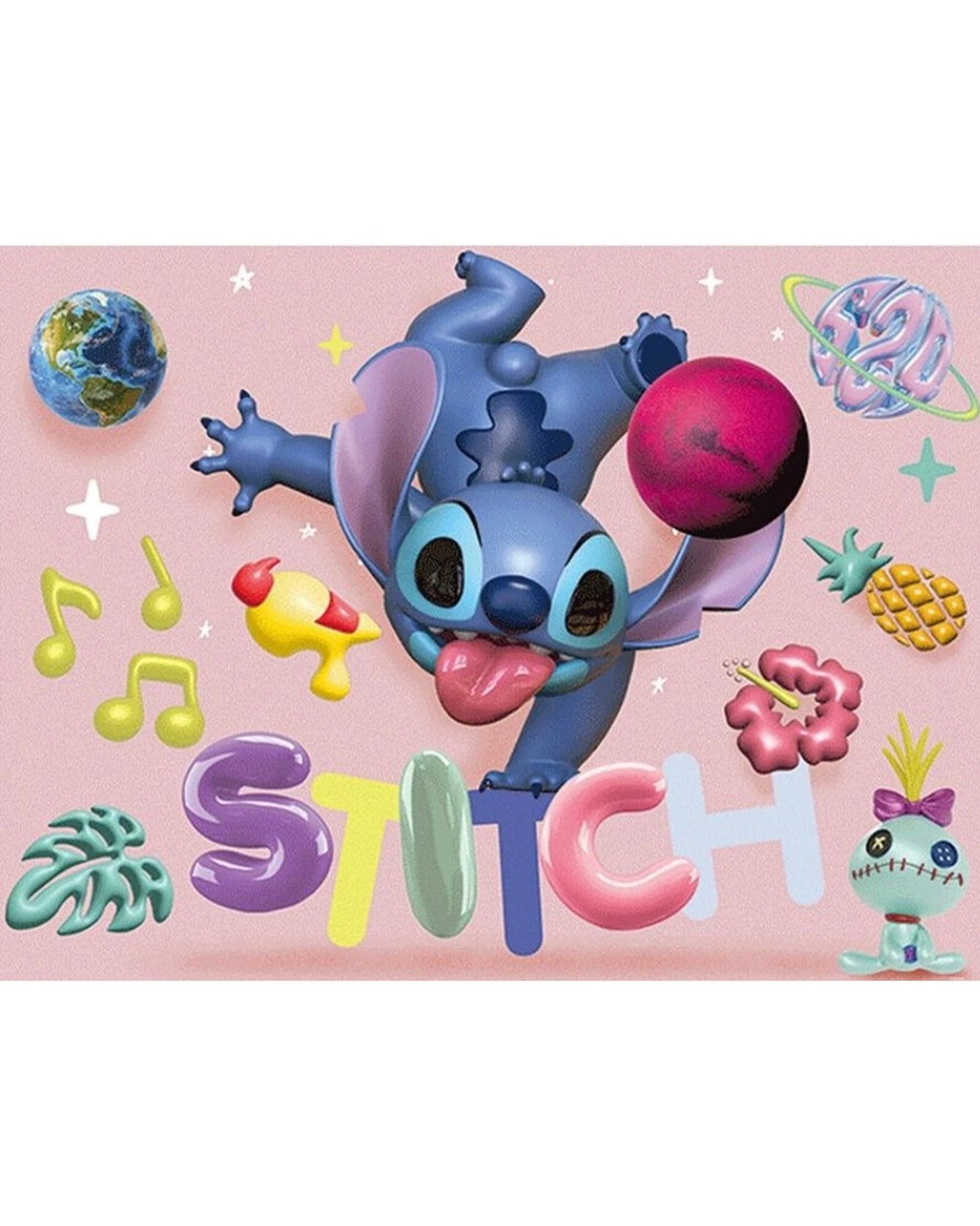 1 Prime3D 500pc Lenticular Disney Stitch Jigsaw Puzzle Set 61x46cm 3D Effect - Multi, 1 of 1