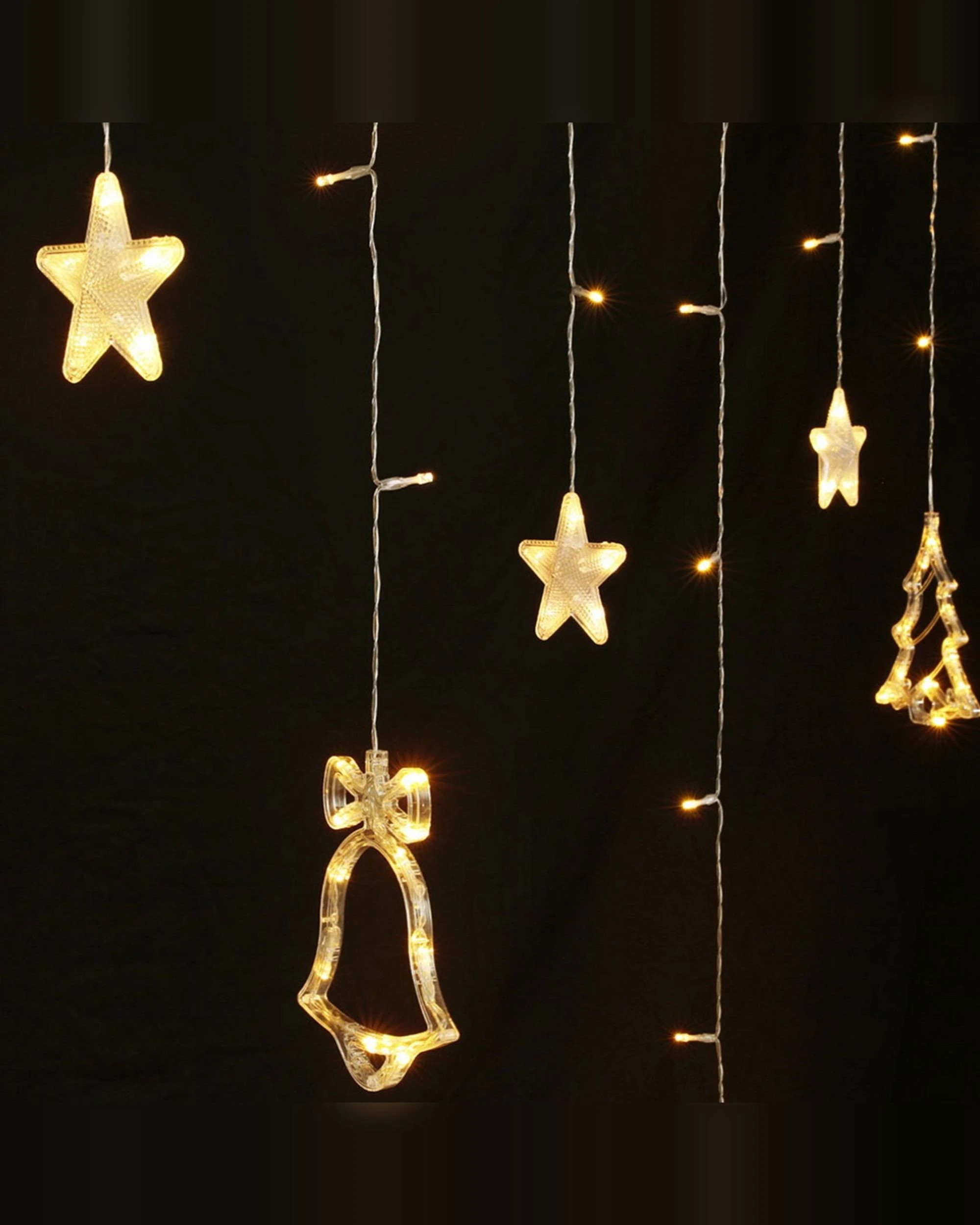 3 Jingle Jollys 3m Christmas Icicle Lights String Lights 138 Led
 - White, 3 of 3