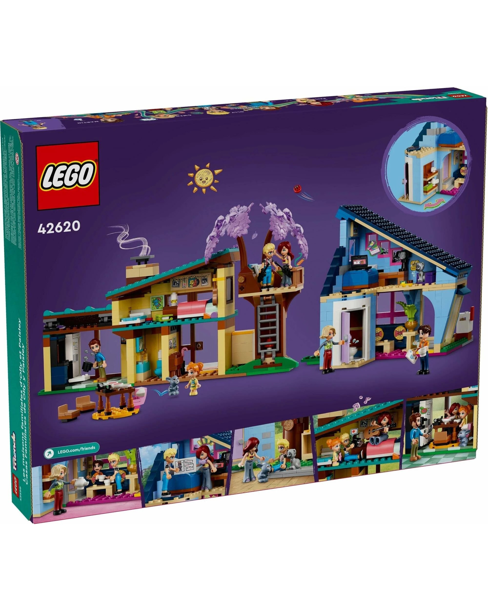 2 LEGO Friends Series 42620 Olly and Paisley's Family Houses, 2 of 5