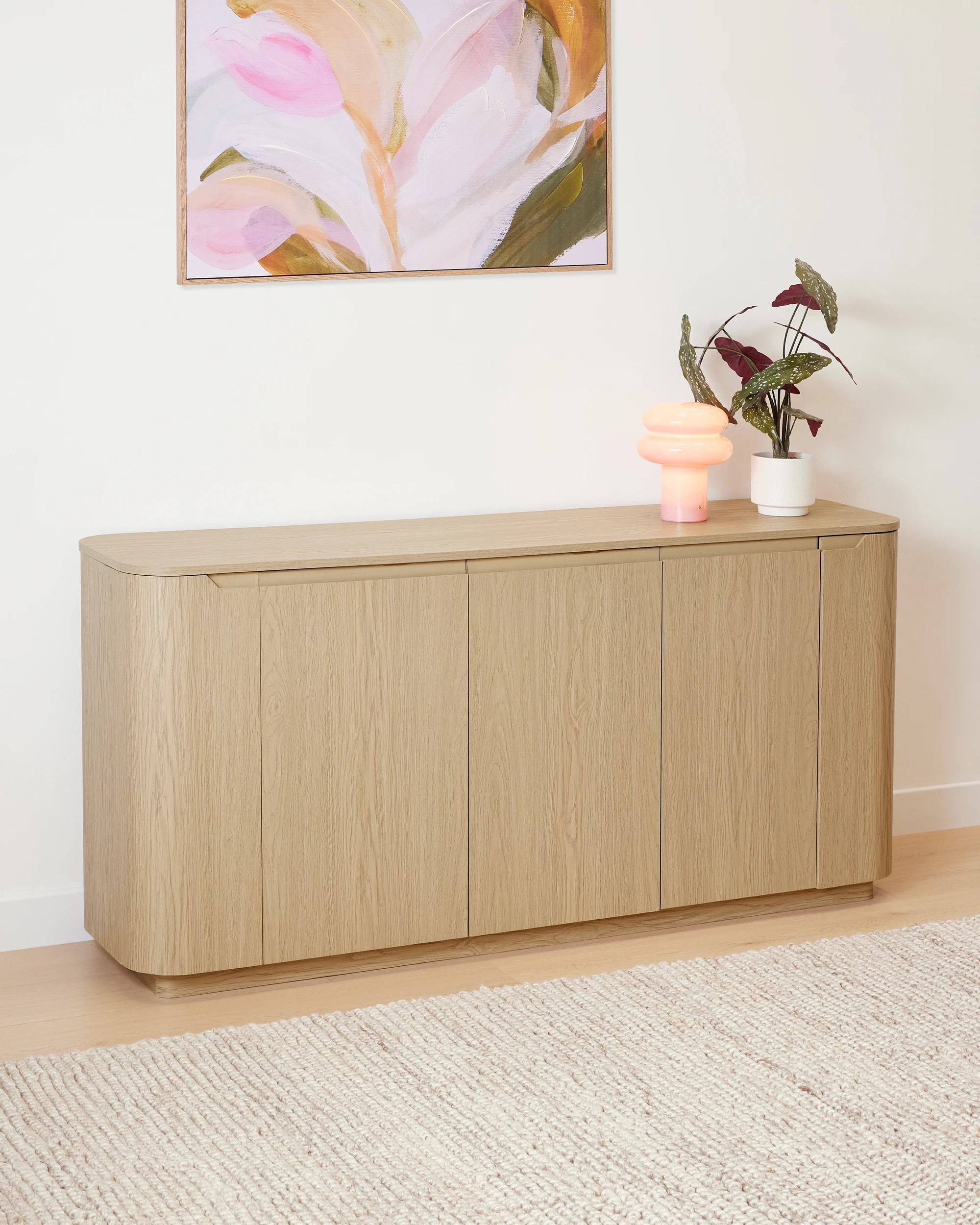 1 Miles 5 Door Sideboard - Light Oak, 1 of 7