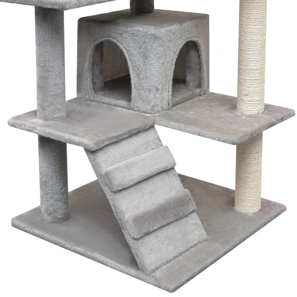 3 Vidaxl Cat Tree With Sisal Scratching Posts - Grey, 3 of 3