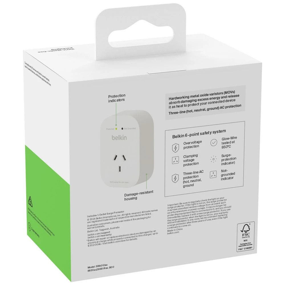 5 Belkin 1 Outlet Surge Protector, 5 of 6