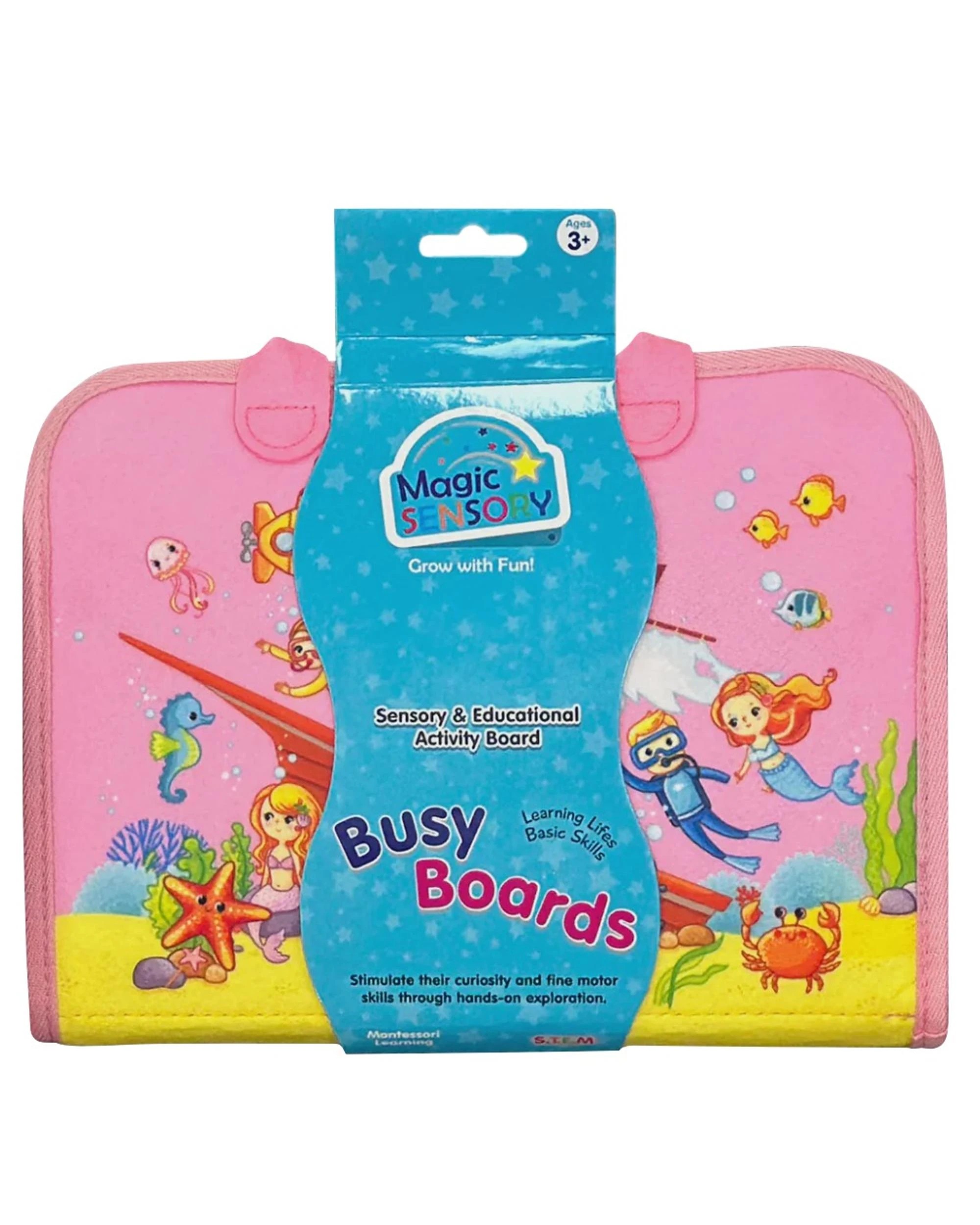 1 Magic Sensory Busy Boards - Pink, 1 of 6