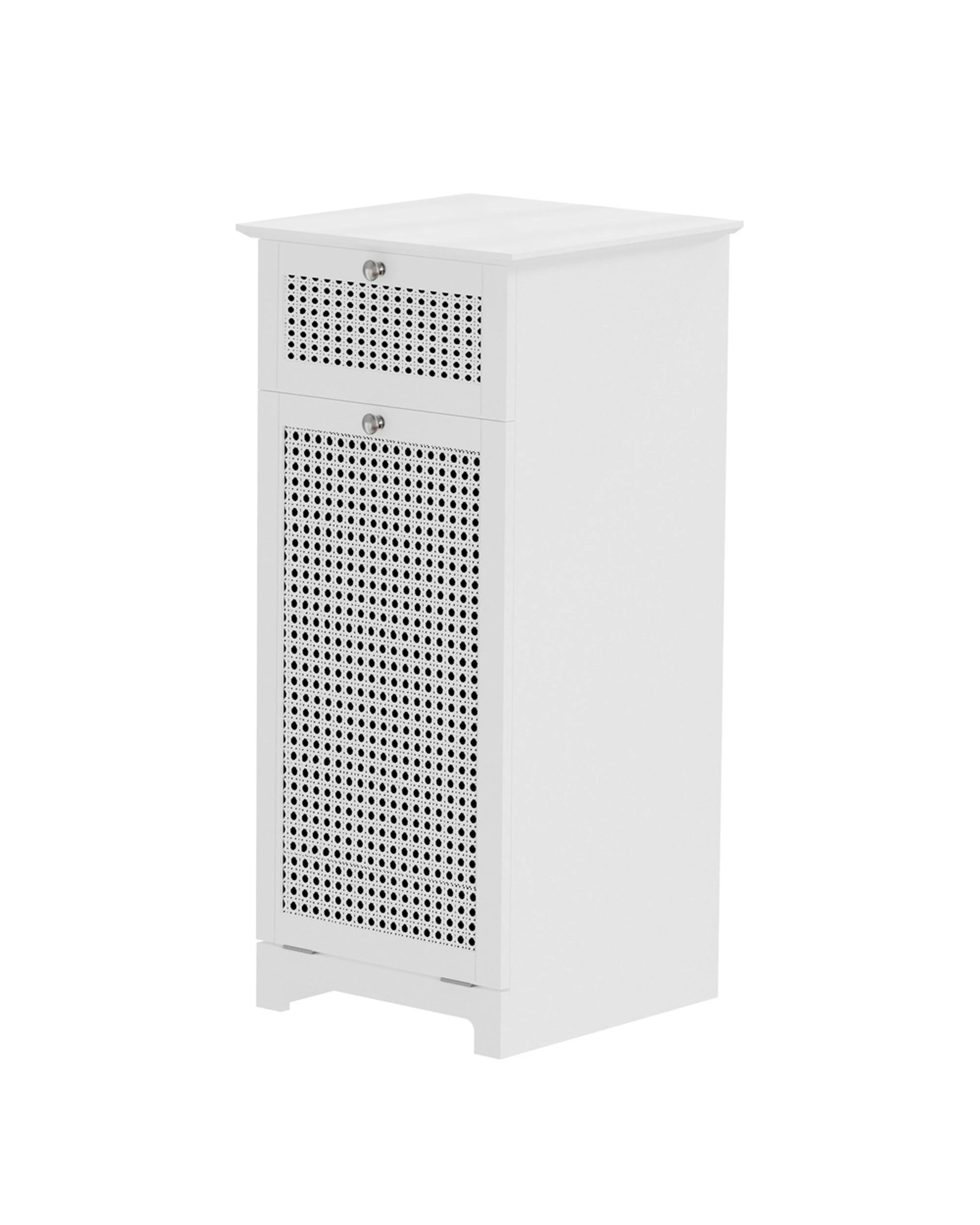1 Artiss Laundry Hamper Cabinet Bathroom Storage
 - White, 1 of 3
