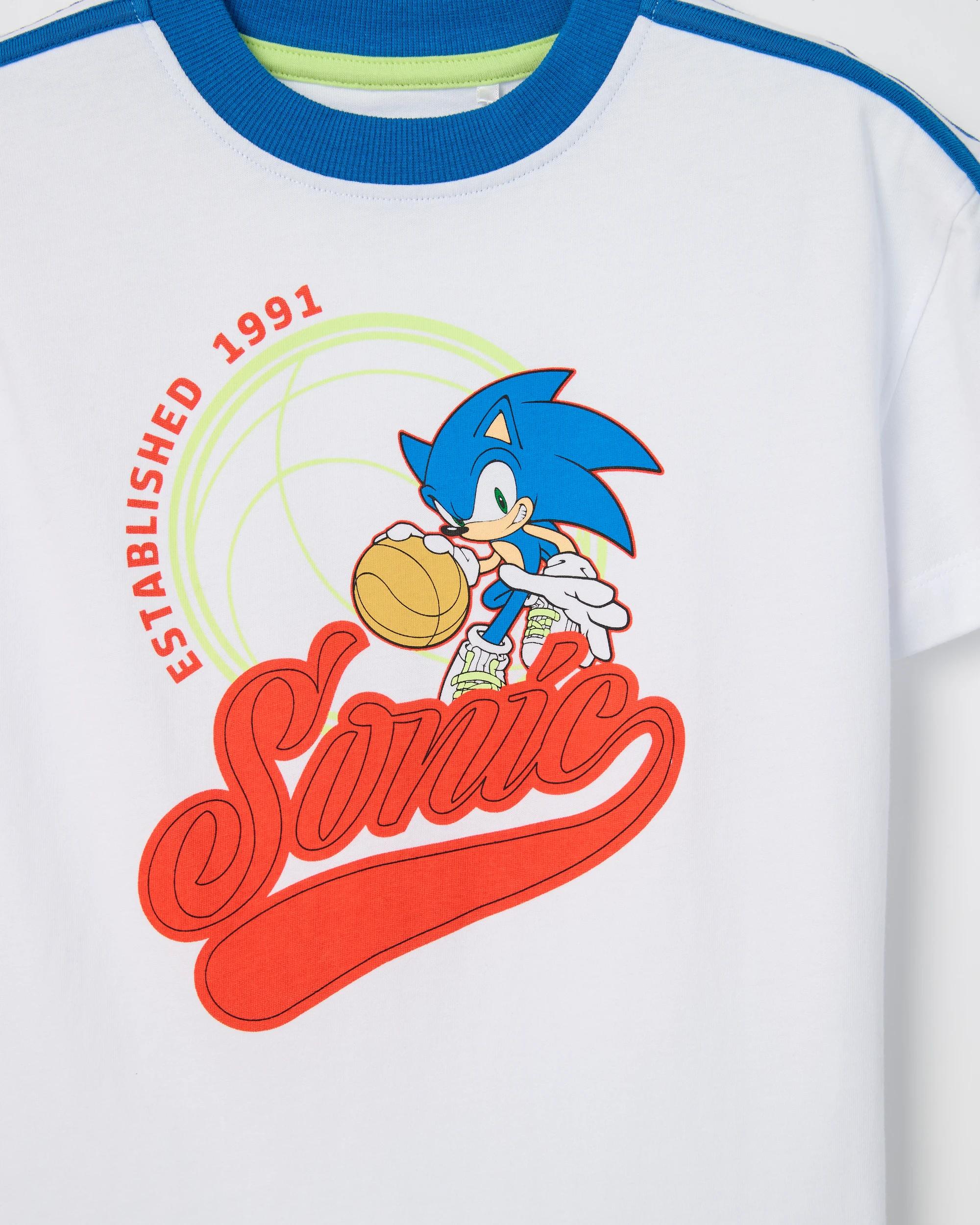 7 Sonic The Hedgehog Australian Cotton Oversized T-Shirt WHITE, 7 of 7