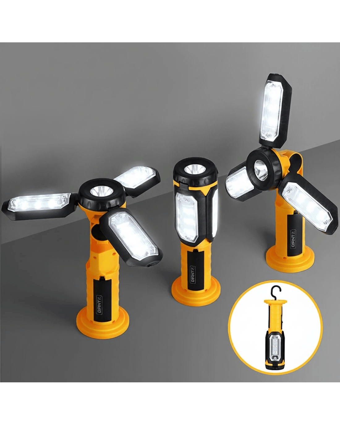 Giantz LED Work Light 12V Torch USB Camping Workshop Foldable ...