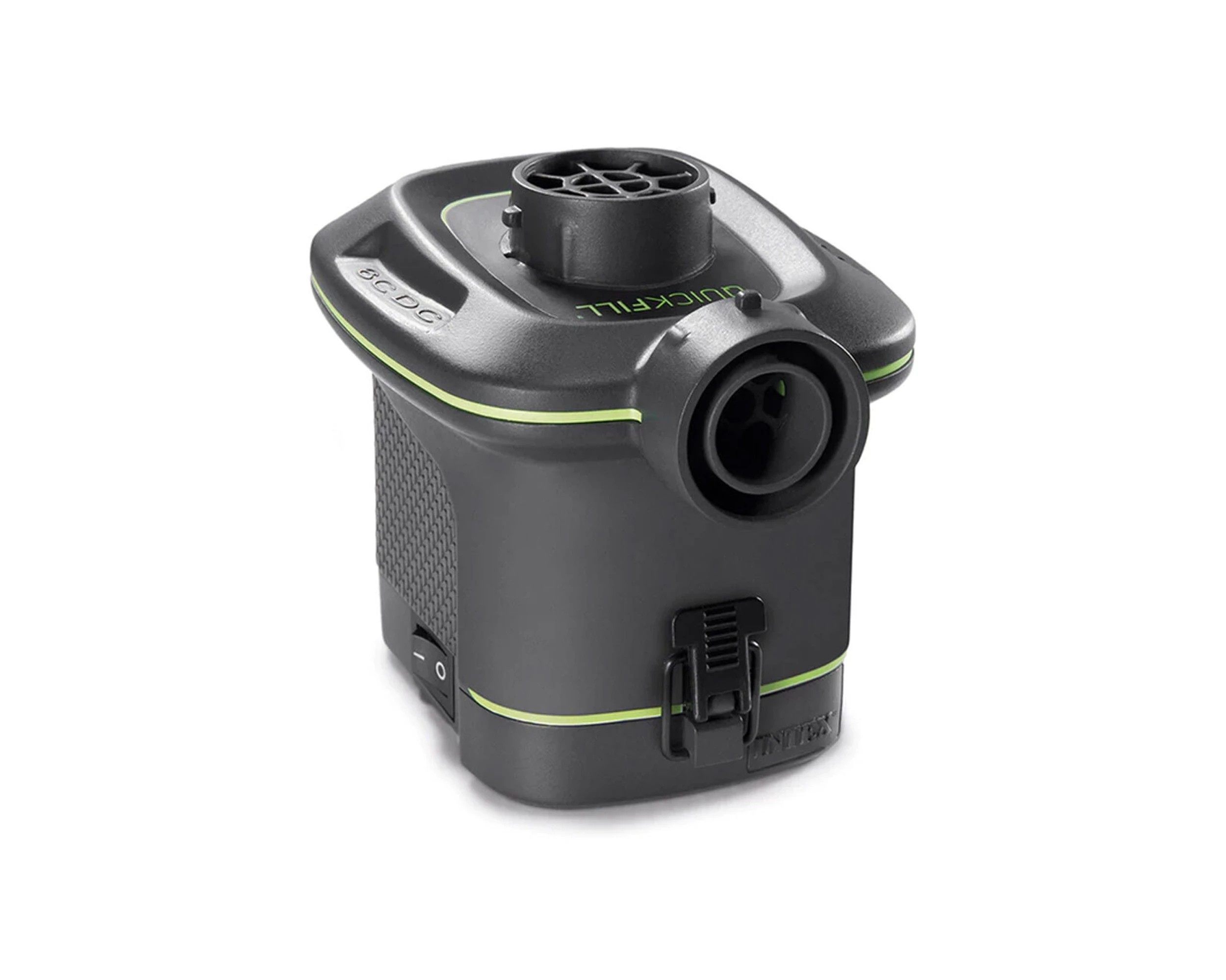 2 INTEX Quickfill Battery Pump Battery Operated 420Lmin 3 Nozzles Indoor Outdoor - Black, 2 of 4