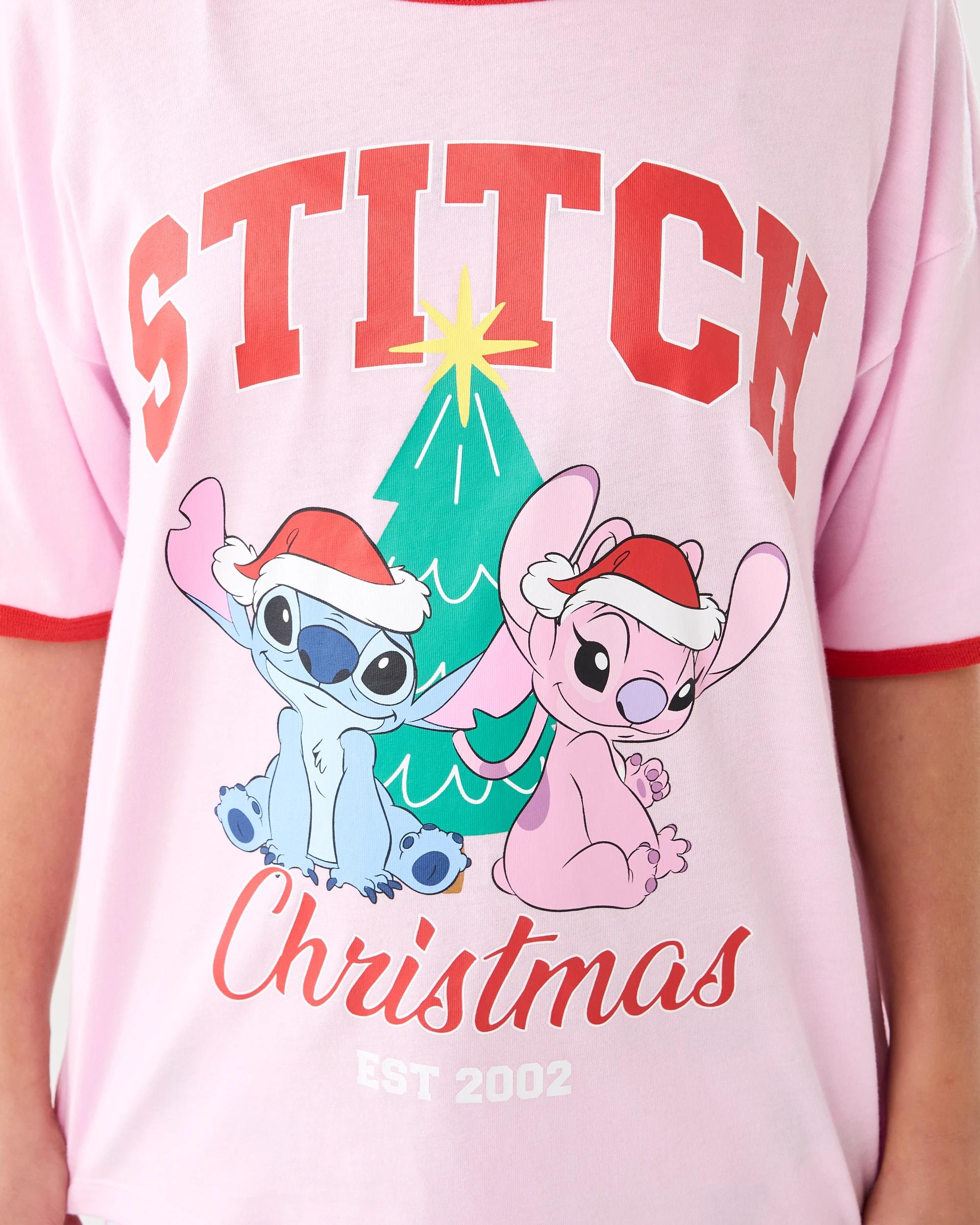 6 Family Matching Christmas Stitch Older Kids Pyjama Set Stitch, 6 of 10