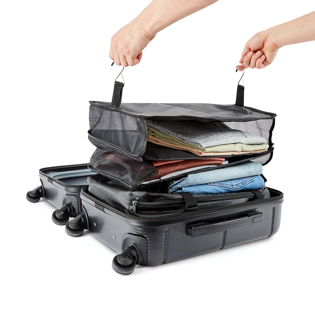 6 Hanging Packing Cube - Black, 6 of 10