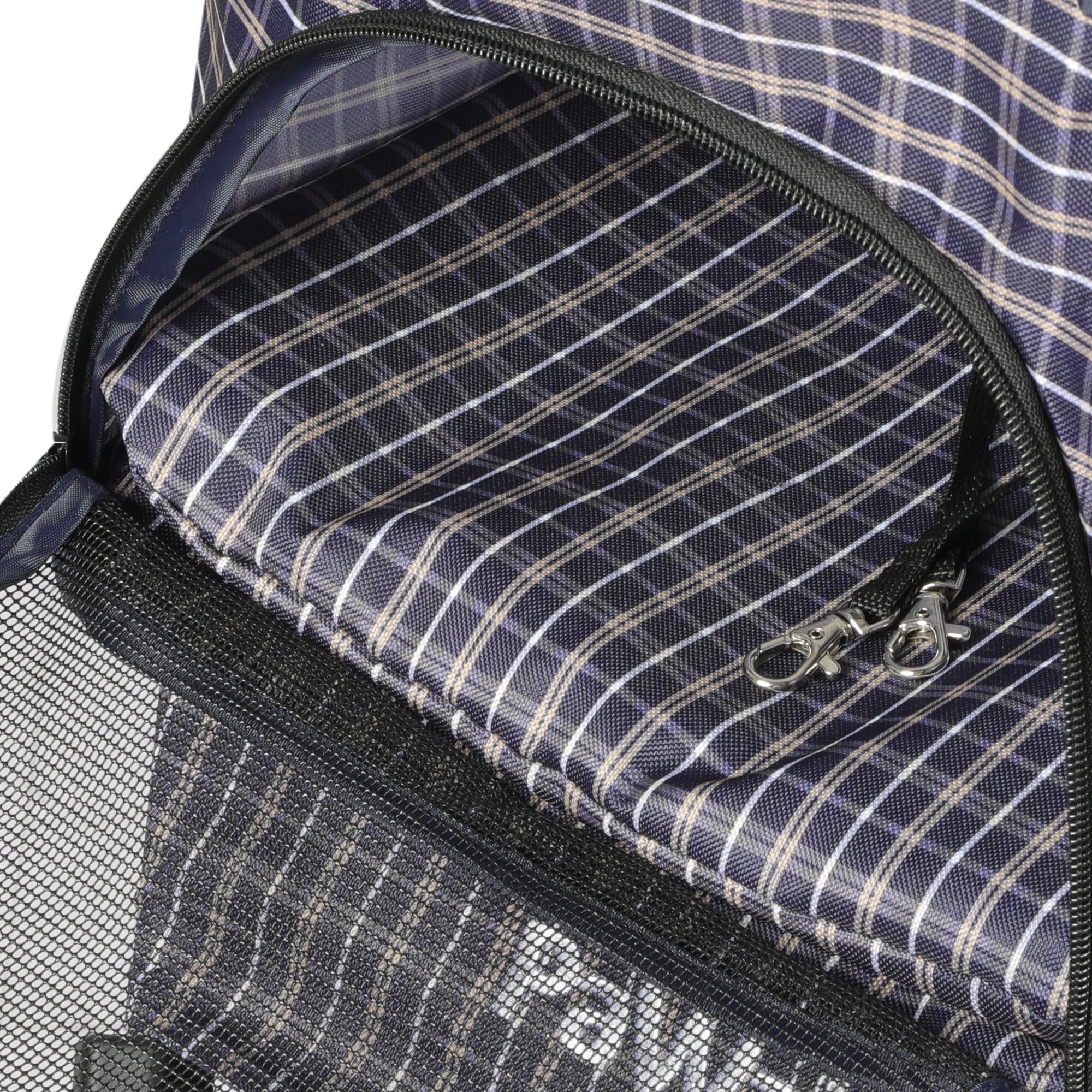6 Pawz Compact Design Waterproof Pet Stroller With 3 Wheels And Drink Holder In Plaid Colour, 6 of 6