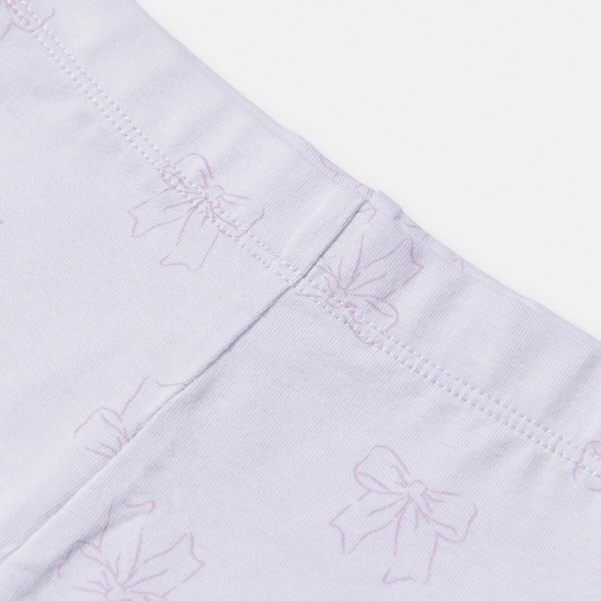 8 3 Pack Print Leggings PURPLE BOWS, 8 of 8