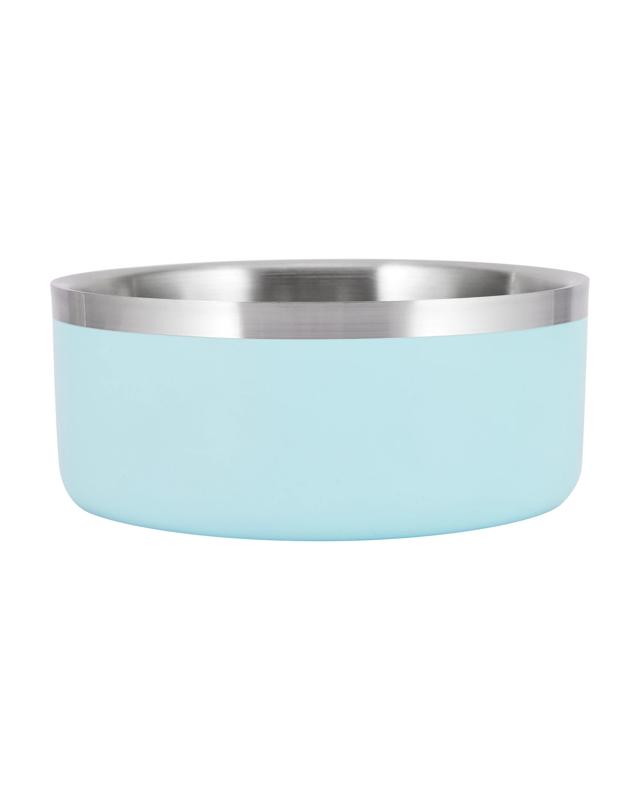 Double Wall Dog Bowl - Blue, S