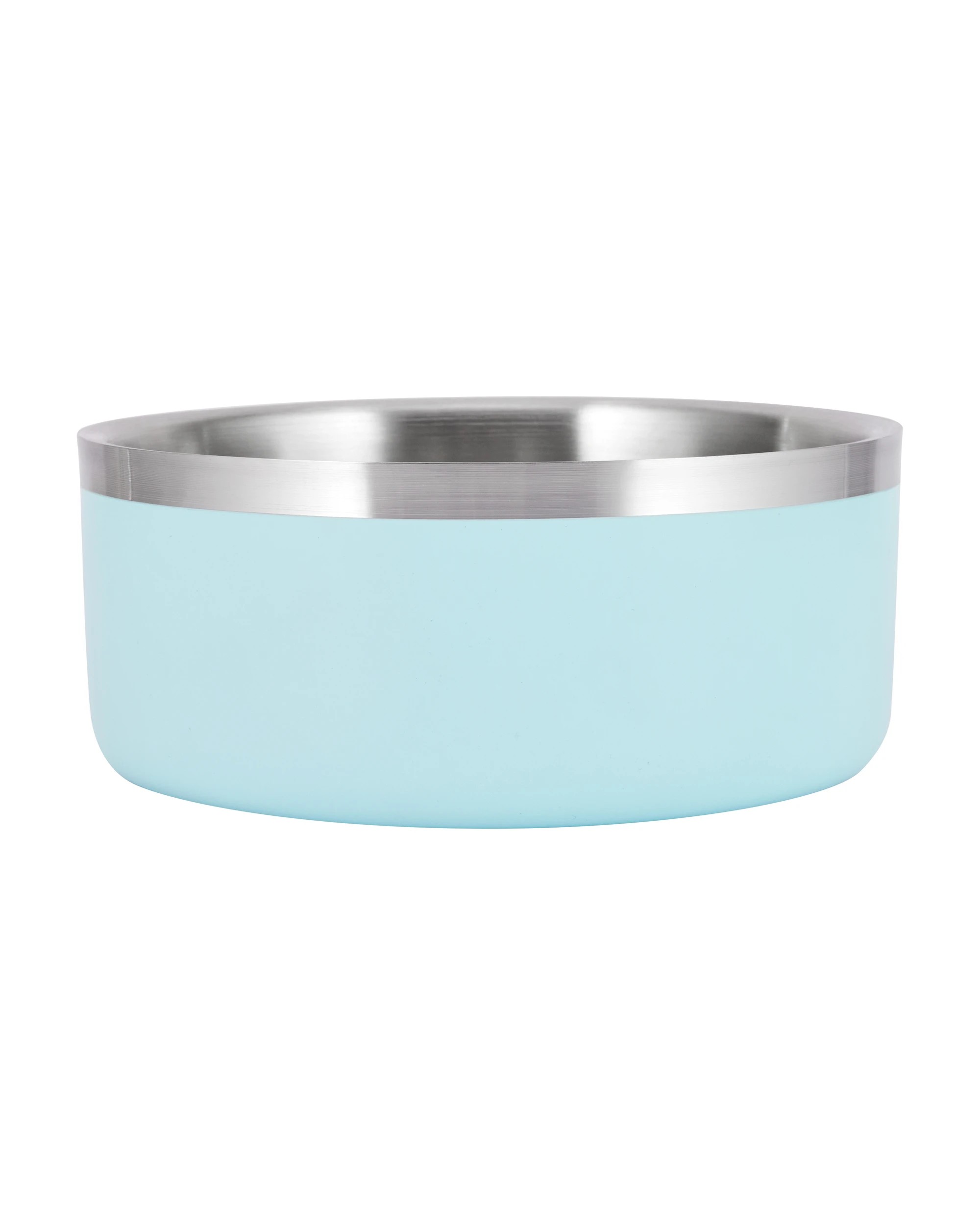 1 Double Wall Dog Bowl - Blue, Small, 1 of 5