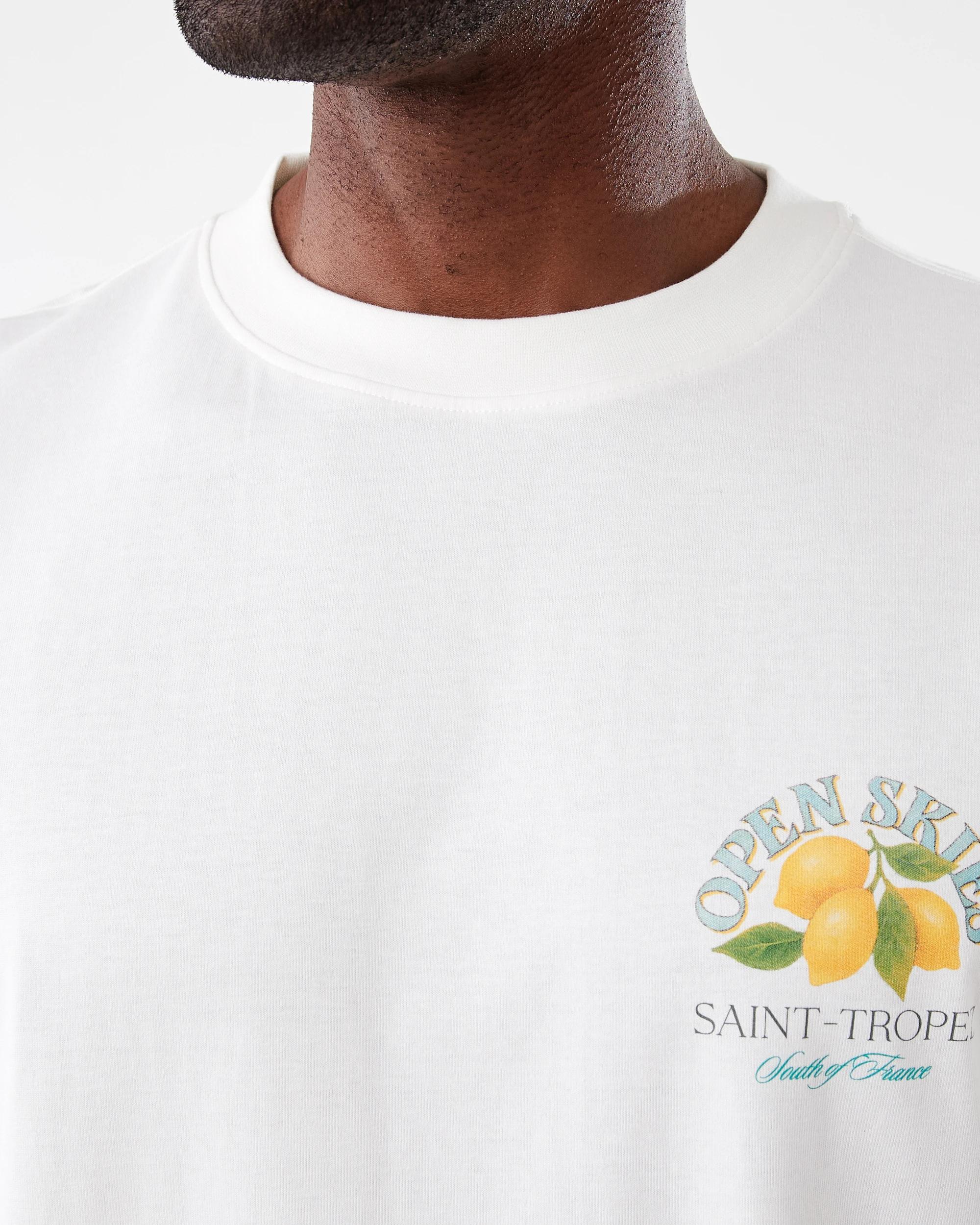 5 Oversized Print T-shirt Wht Skies, 5 of 7