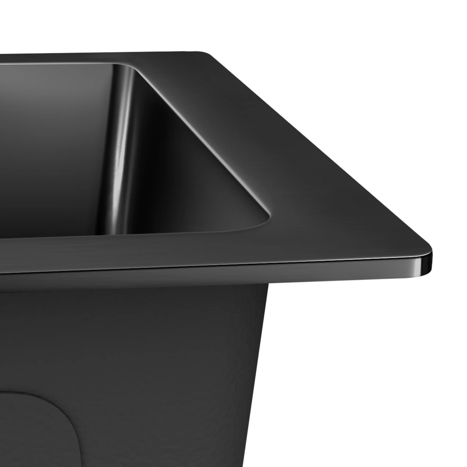 5 Alfordson Kitchen Sink 45x30cm Stainless Steel Basin Single Bowl - Black, 5 of 9