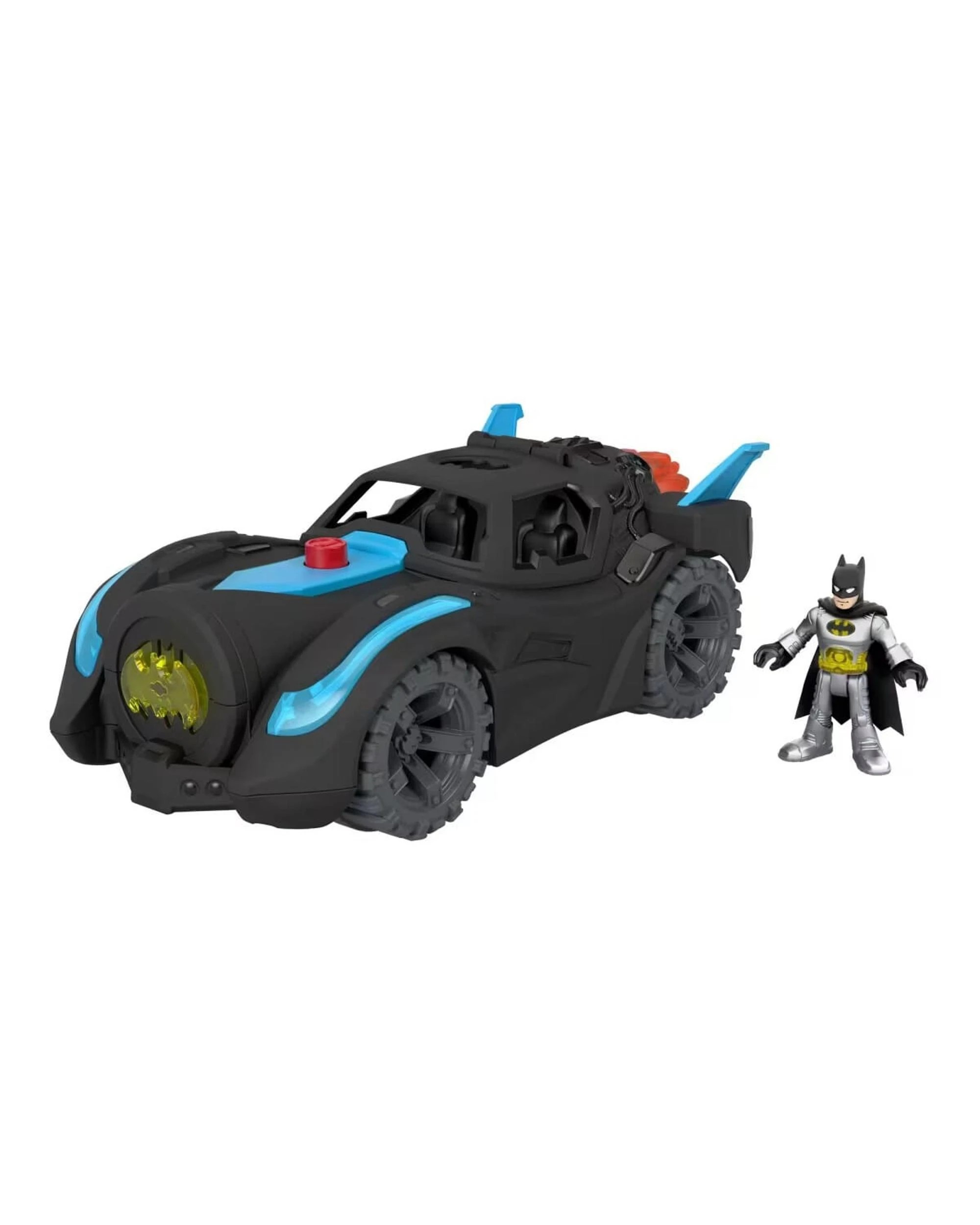 2 Fisher-Price Imaginext DC Super Friends Lights and Sounds Batmobile, 2 of 6