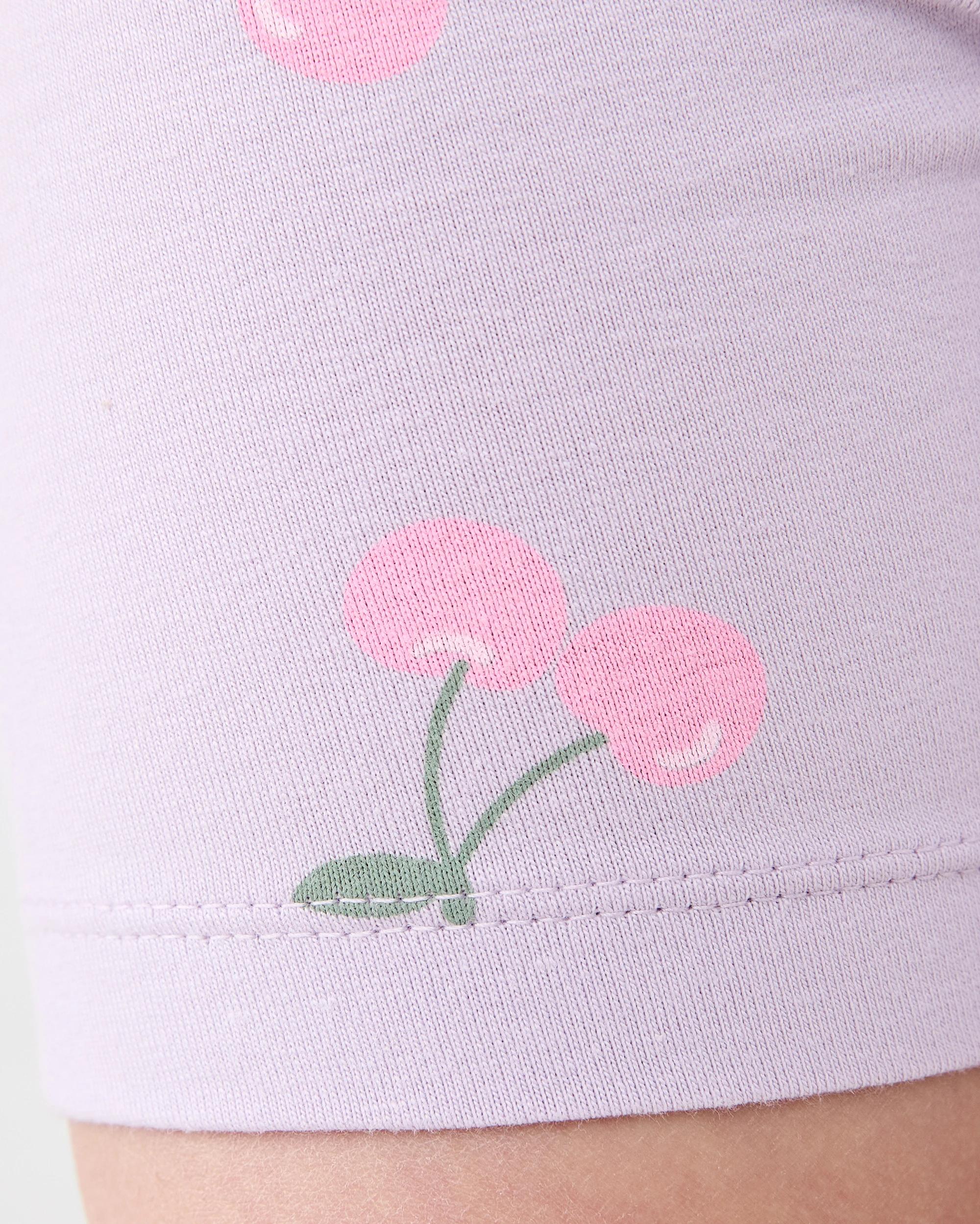 4 Printed Bike Shorts Pur Cherry, 4 of 6