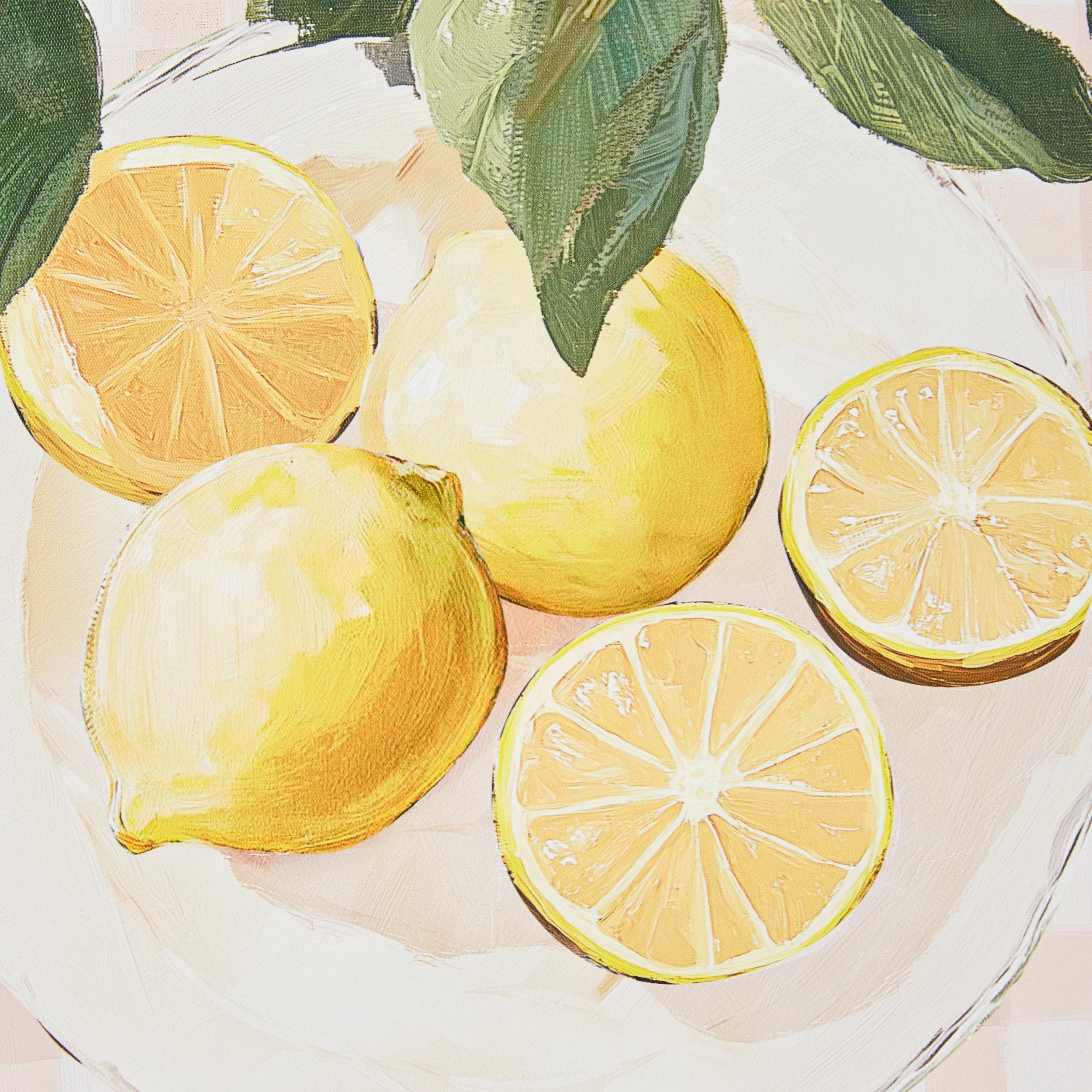 3 2 Pack Lemon Framed Canvas - 40cm x 40cm, 3 of 6