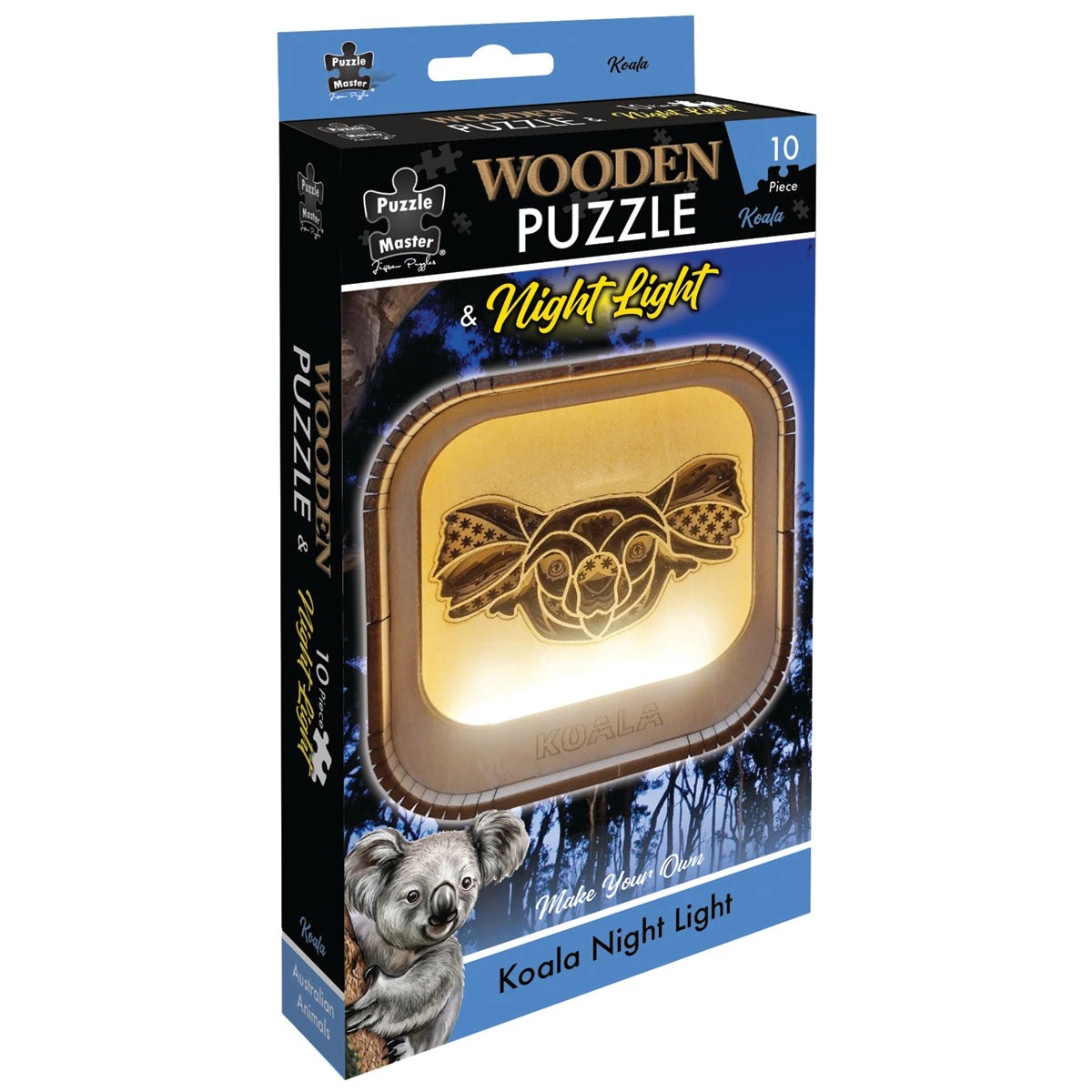 1 Puzzle Master Wooden Night Light Puzzle Koala, 1 of 1
