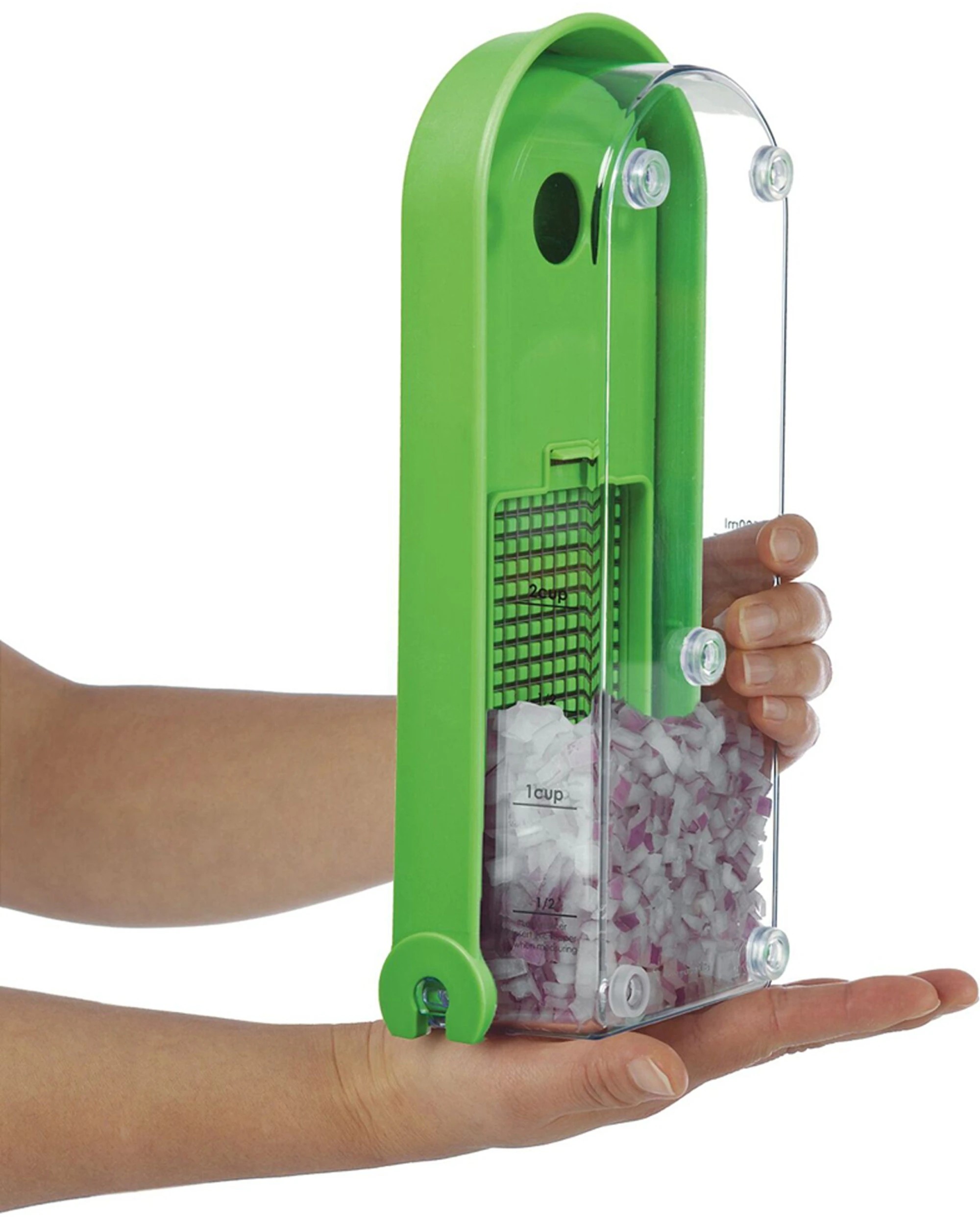 2 Progressive 3pc Prepworks Fruit Vegetable Dice Slice Chopper w Blades - Multi, 2 of 6