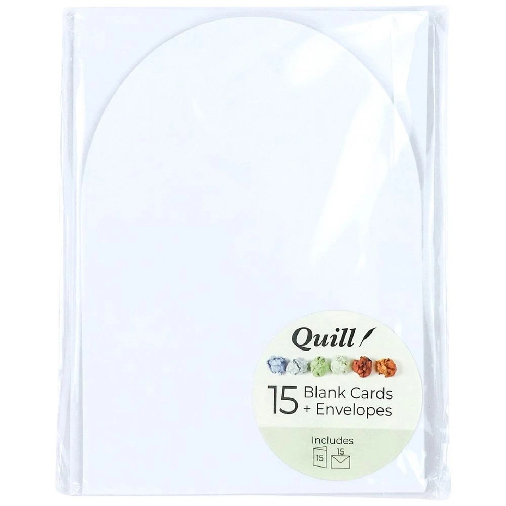 1 Quill Cards and Envelopes Arch Die Cut 125x175mm 15 Pack, 1 of 6