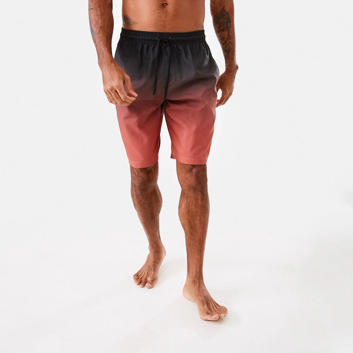 7 Long Length Boardshorts Red Gradnt, 7 of 7