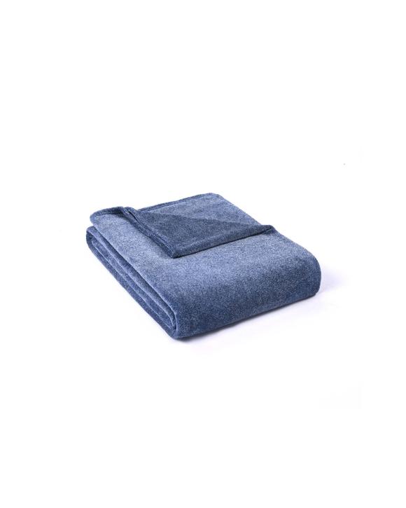 Jason Bed Melange 320GSM Blanket Super Soft Machine Washable - Blue