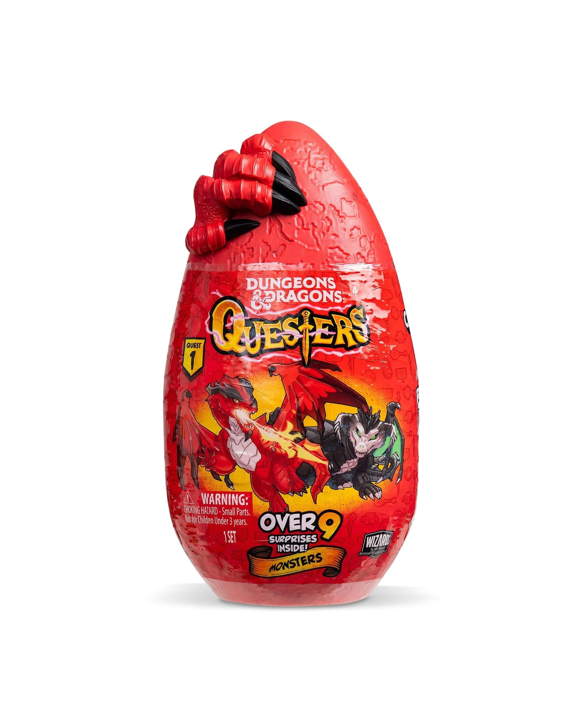 3 Dungeons and Dragons Questers Quest 1 Monsters Red Dragon - Red, 3 of 5