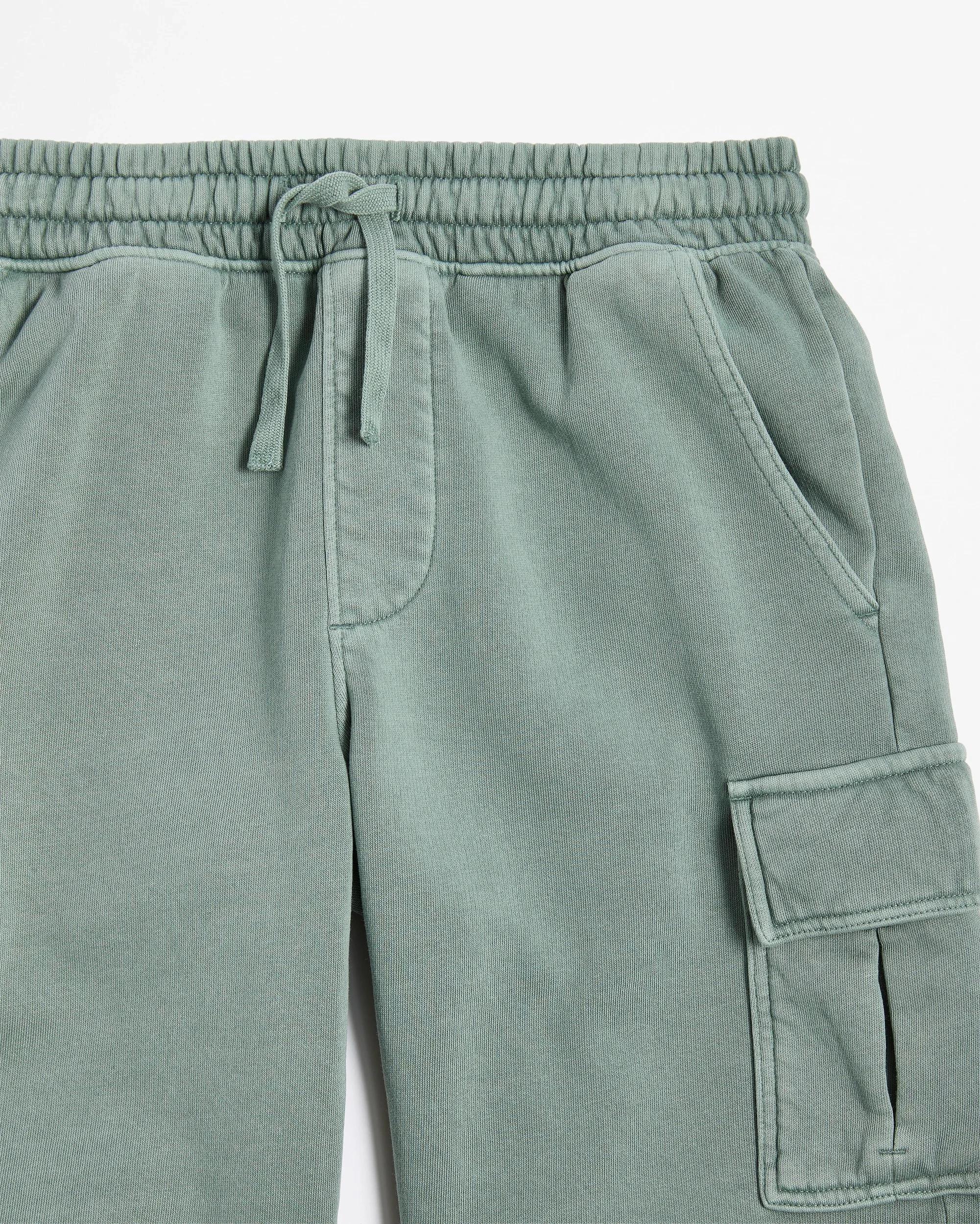 5 Target Washed Fleece Shorts GREEN, 5 of 5