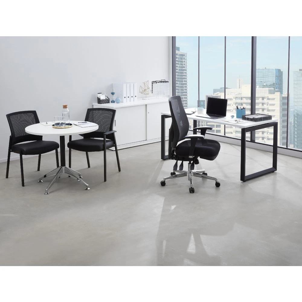4 Stilford S2 Pro Version 1 Desk 1500 x 750mm White/Black Desks, Tables and Workstations, 4 of 4