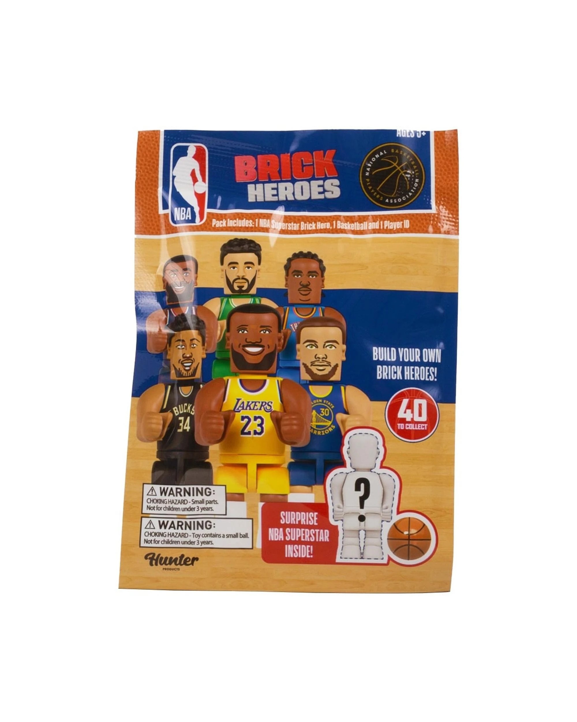 1 NBA Brick Heroes Figure Blind Bag, 1 of 3