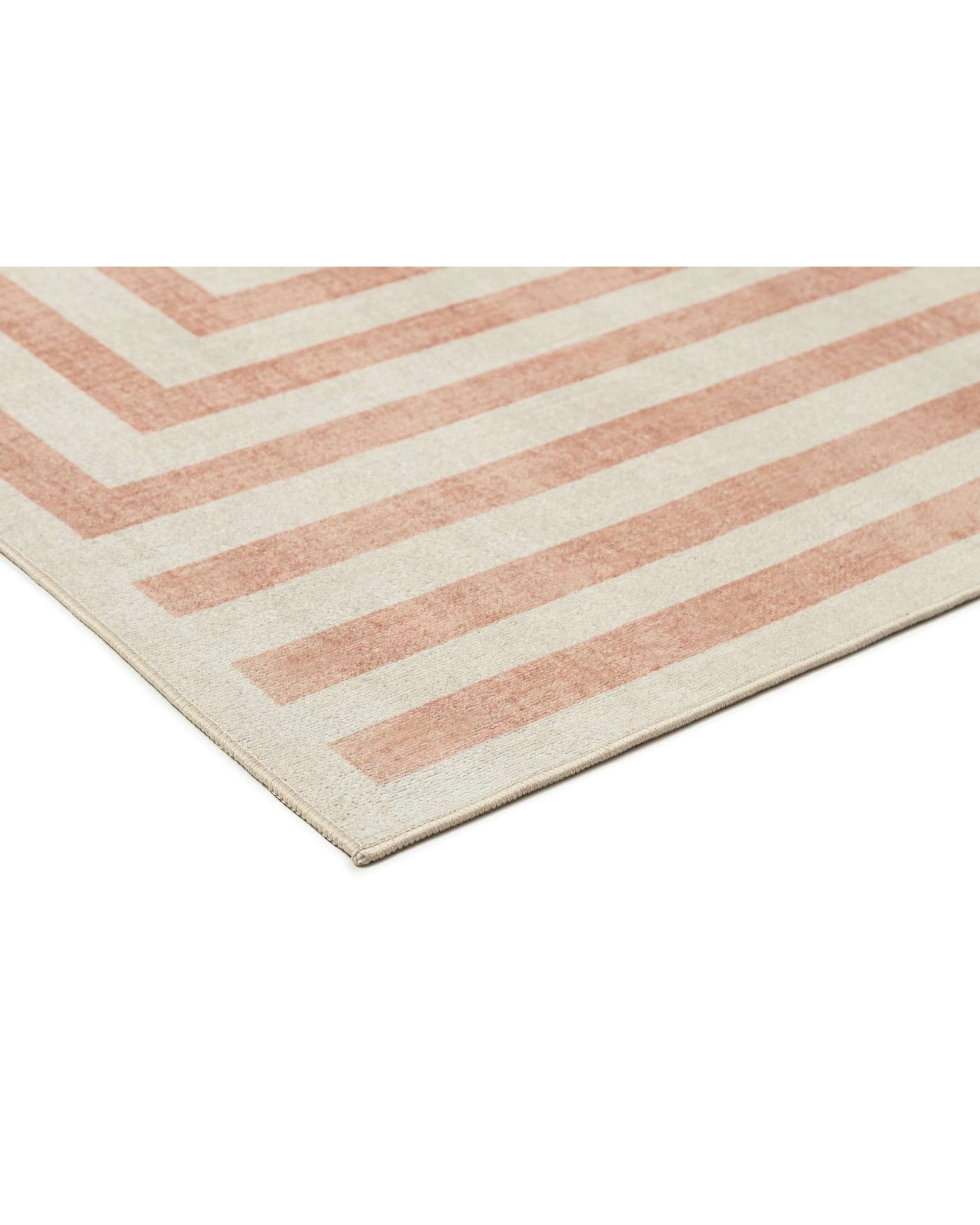 4 Loopsie Makini Geometric Washable Rug-290cm x 200cm - Beige, 4 of 8