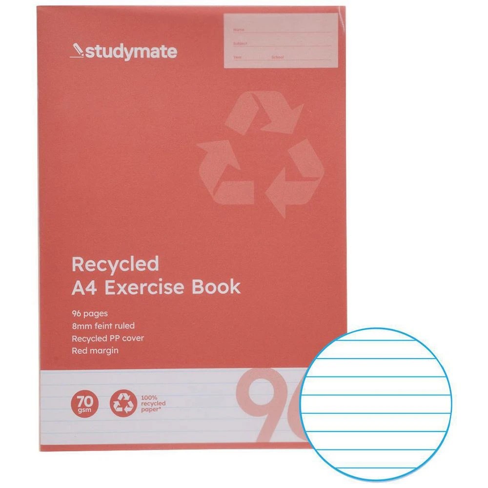 1 Studymate PP A4 Exercise Book 96 Page Clear, 1 of 3