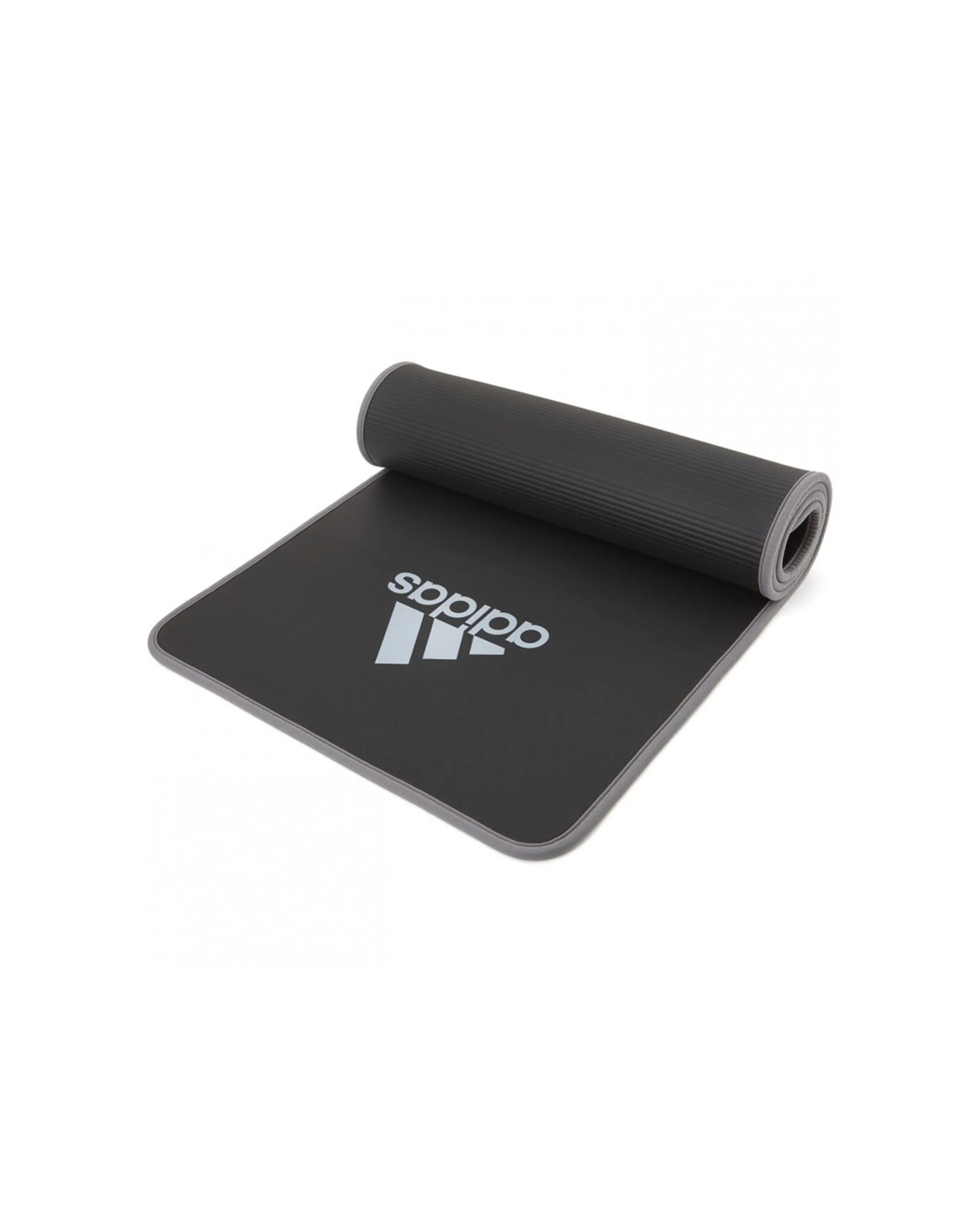 1 Adidas Training Mat 10mm NBR With Shoulder Strap Ridged Base 183 x 61cm - Black, 1 of 3