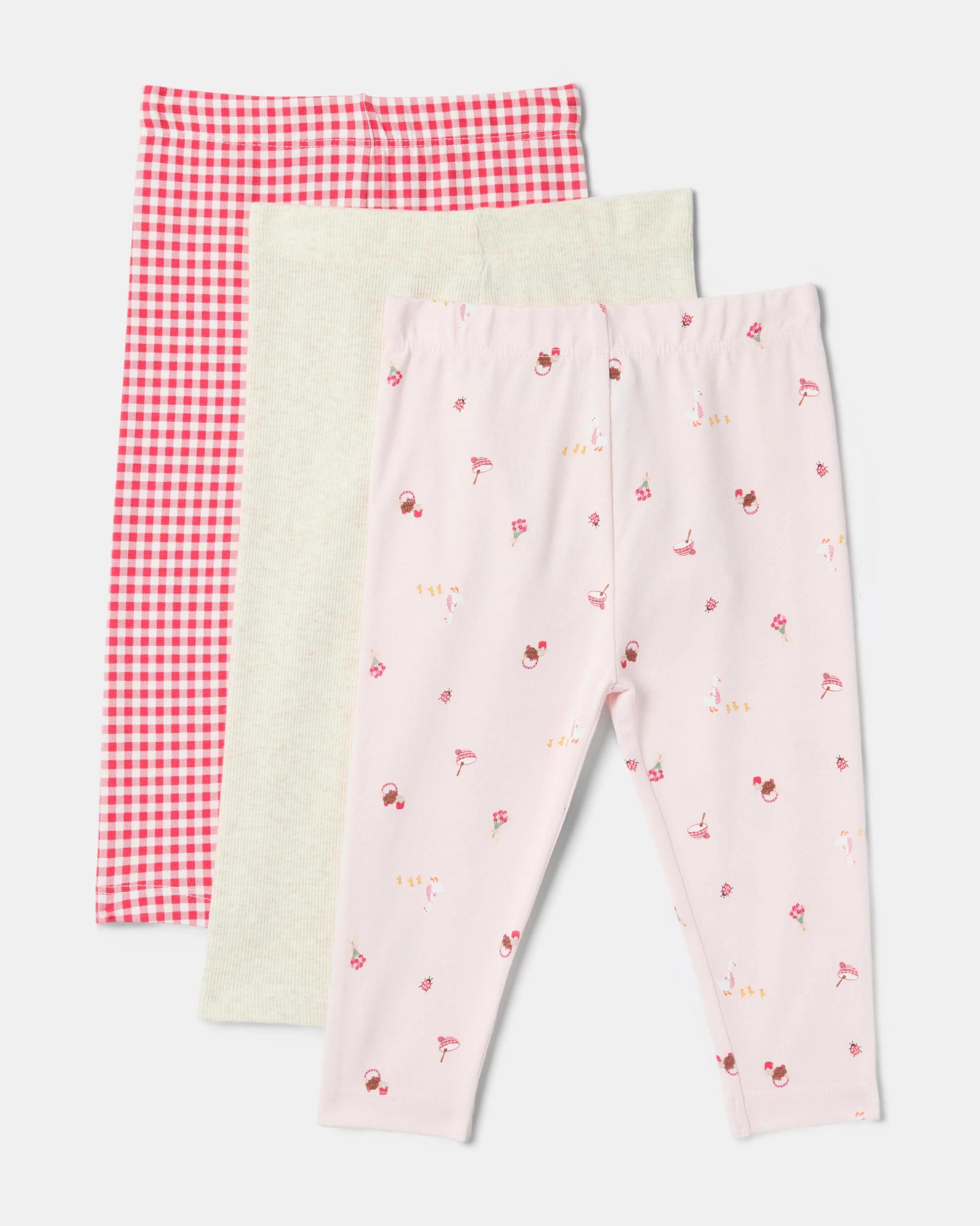 2 3 Pack Print Leggings Picnic, 2 of 8