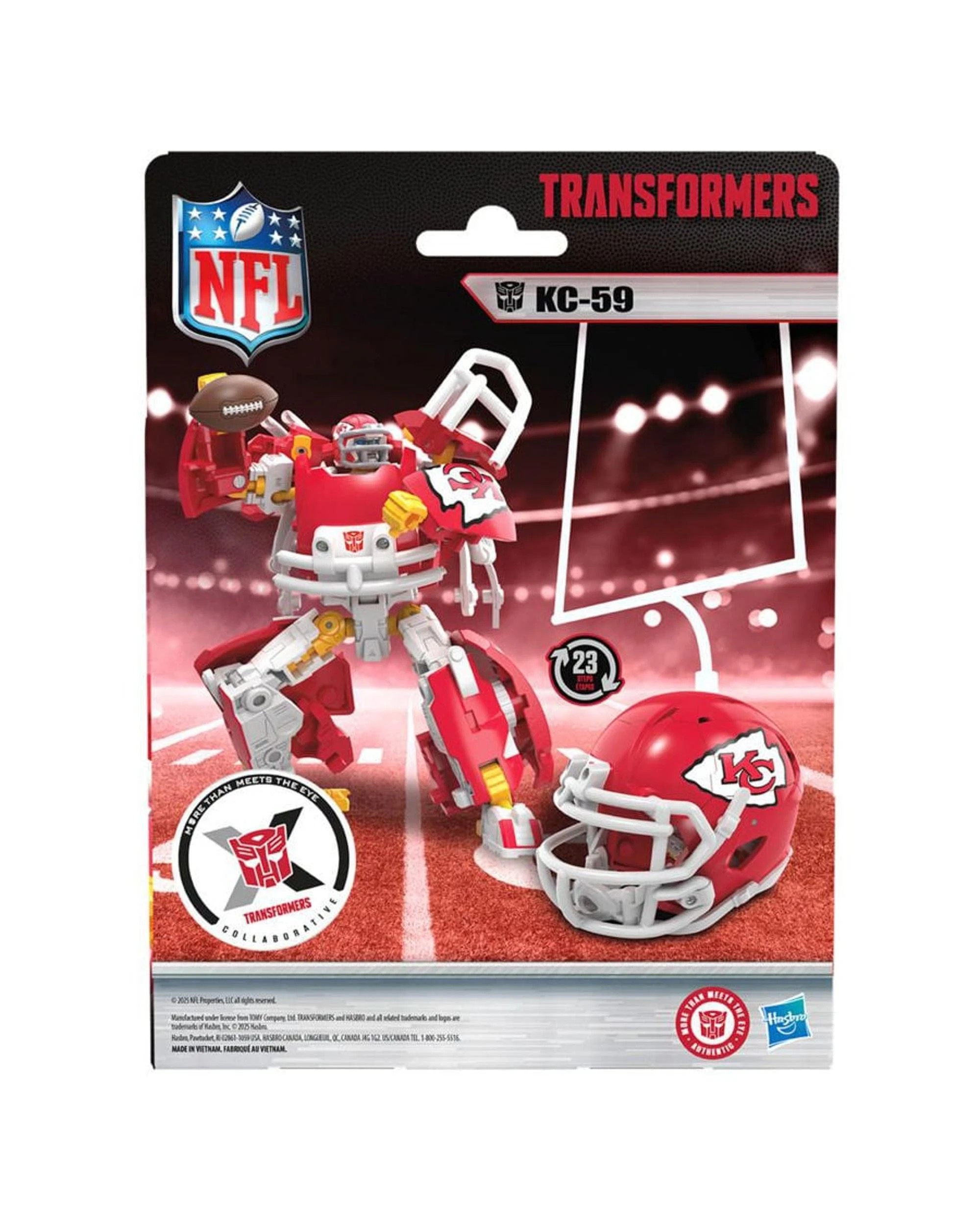 8 Transformers Collaborative NFL X Transformers Kansas City Chiefs KC-59 Action Figure, 8 of 8