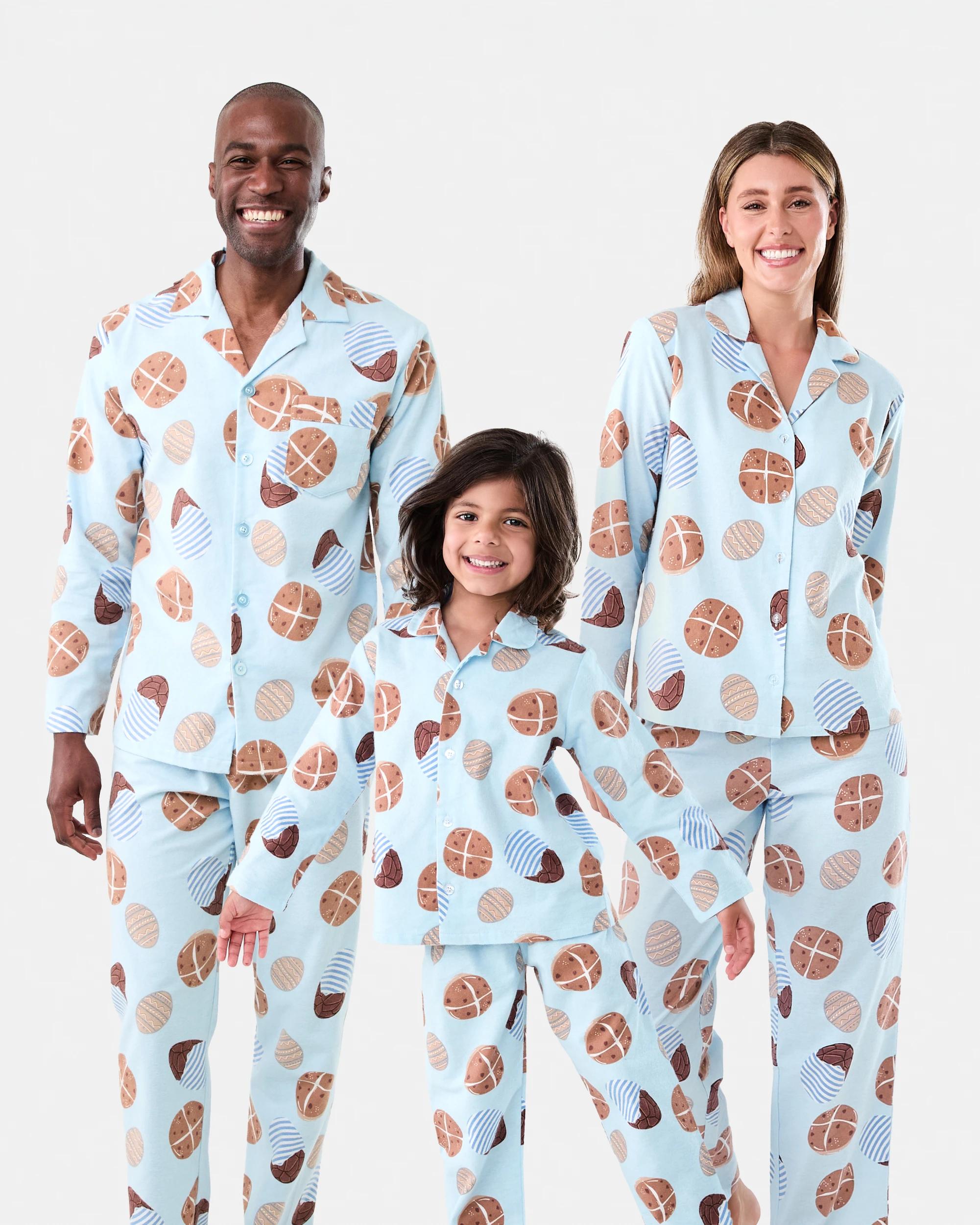 7 Family Matching Easter Cotton Flannel Pyjama Set Blu Sweets, 7 of 7