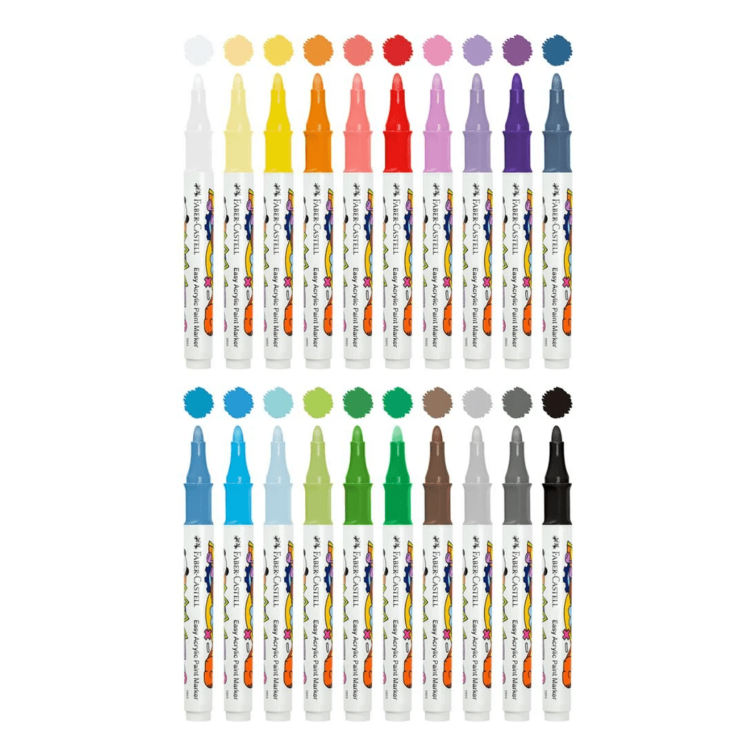 2 Faber-Castell Easy Acrylic Paint Markers Assorted 20 Pack, 2 of 3