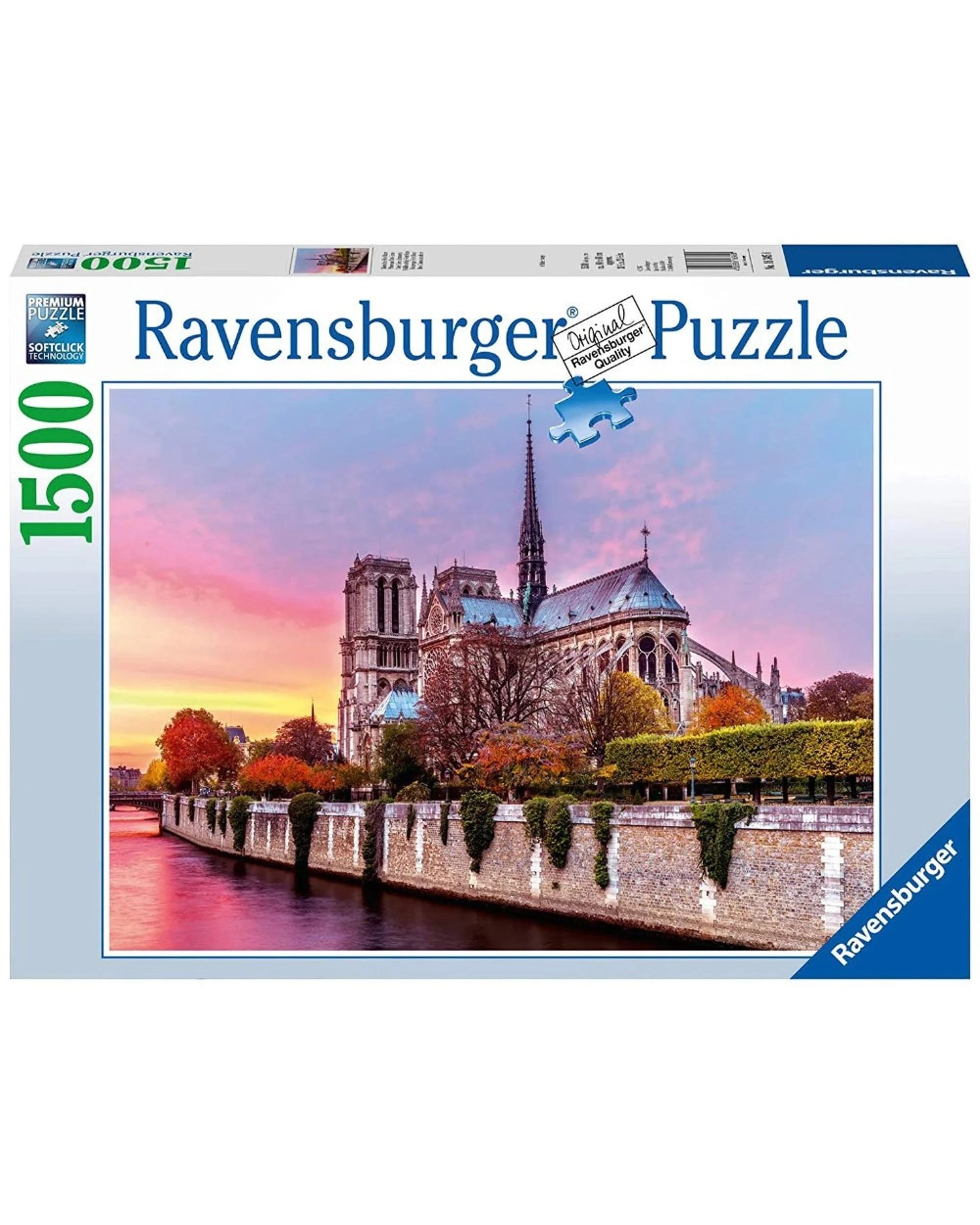 1 Ravensburger Picturesque Notre Dame 1500 Piece Puzzle, 1 of 3