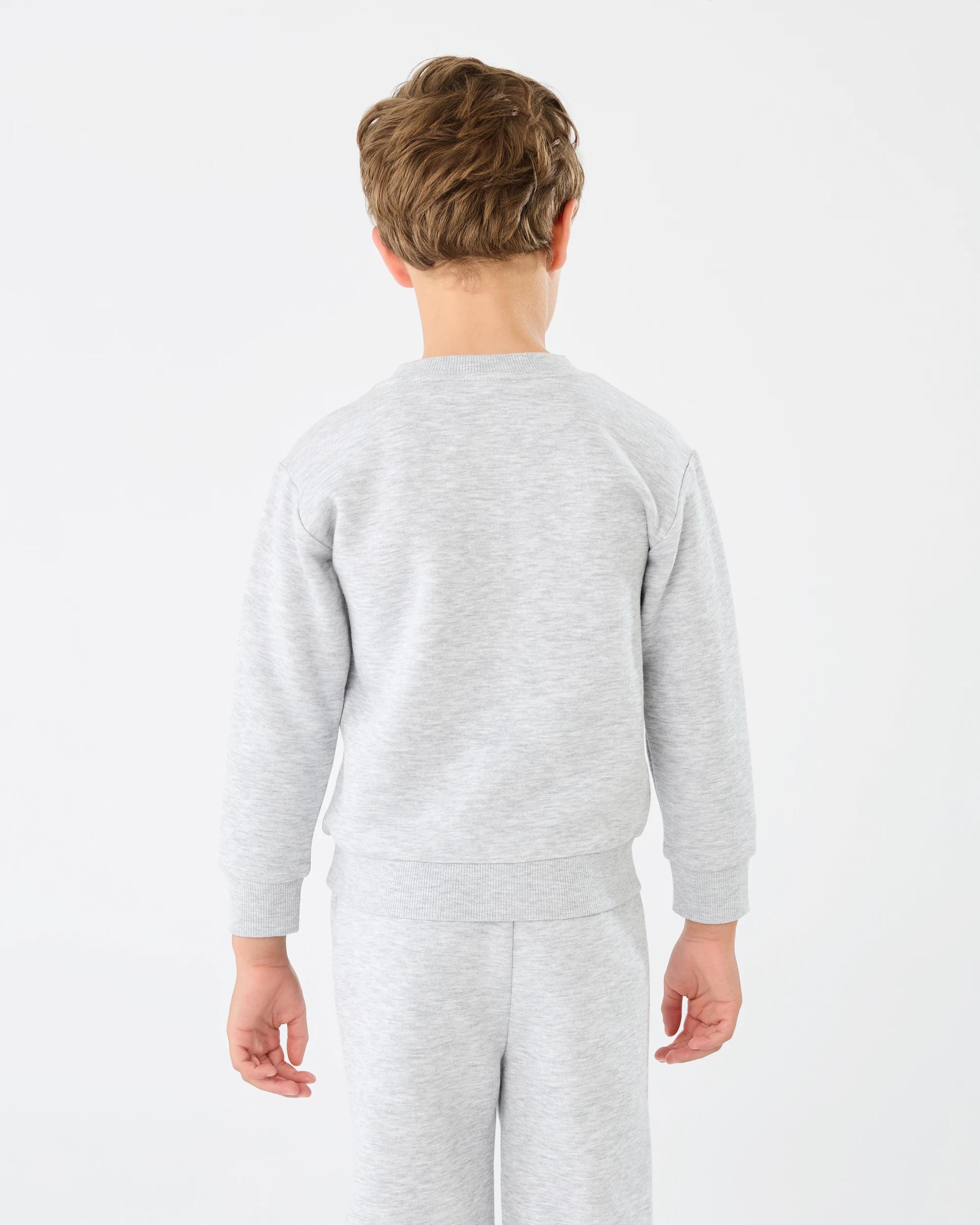 2 Basic Crew Neck Sweatshirt Slvr Marle, 2 of 5