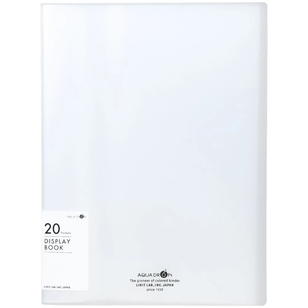 2 Aqua Drops A4 Display Book 20 Pocket Fixed Clear, 2 of 5