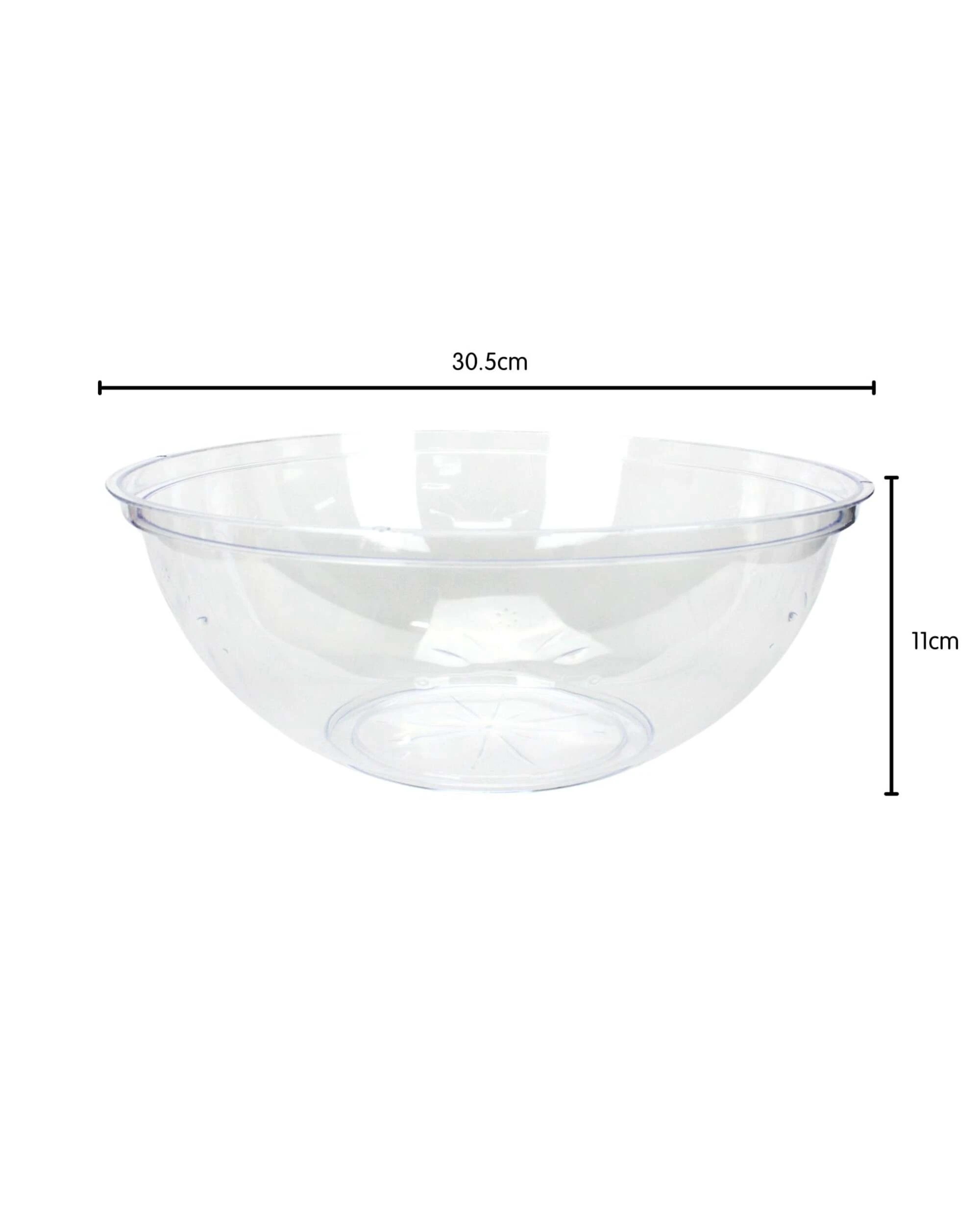 2 Partyware Everyday Living Salad Bowl 30.5cm - Clear, 2 of 2