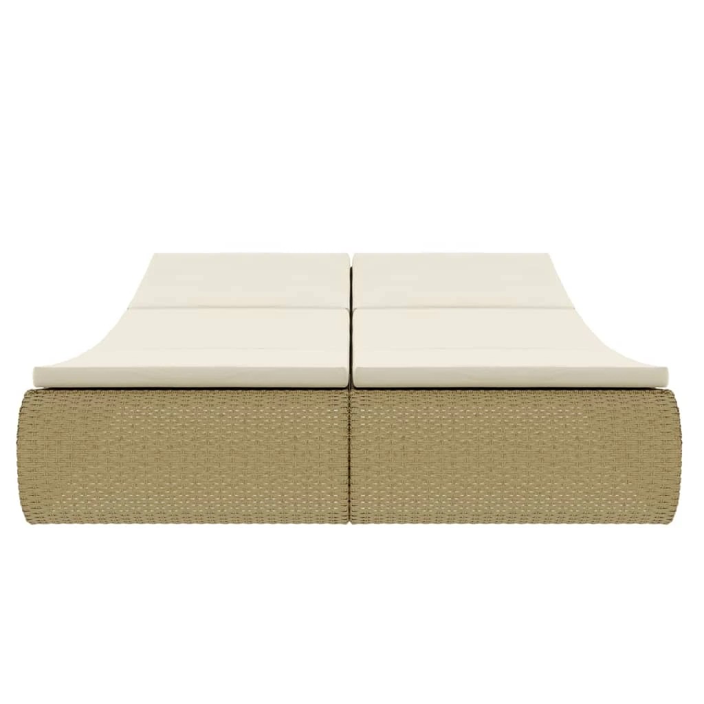 5 vidaXL Sunlounger Removable/Replaceable Cushions - Beige, 5 of 9