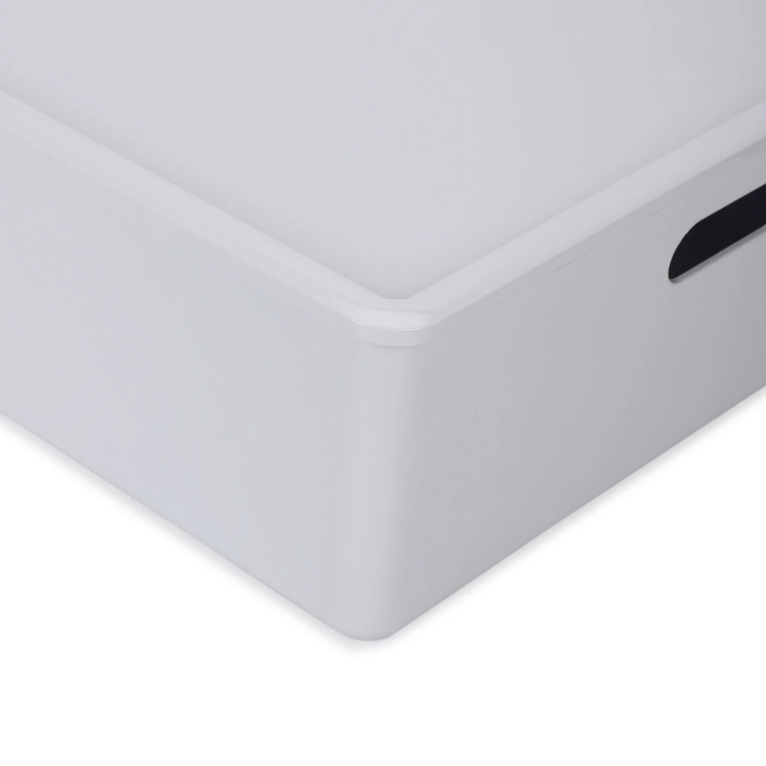 6 26L Smooth and Shiny Plastic Tub - White, 6 of 6