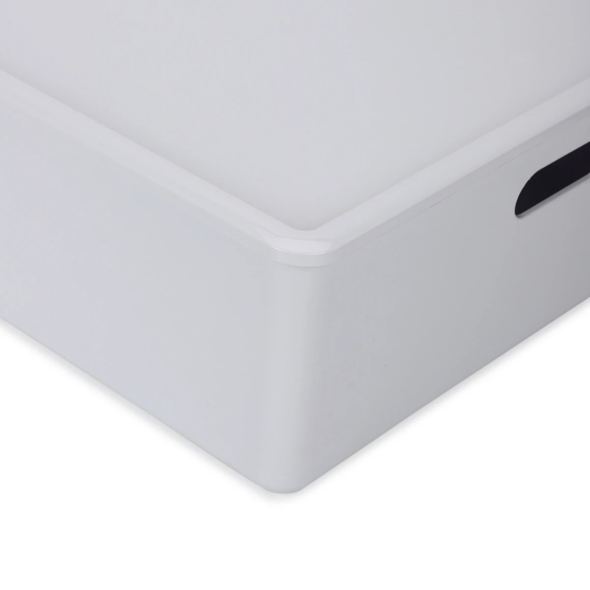 6 26L Smooth and Shiny Plastic Tub - White, 6 of 6