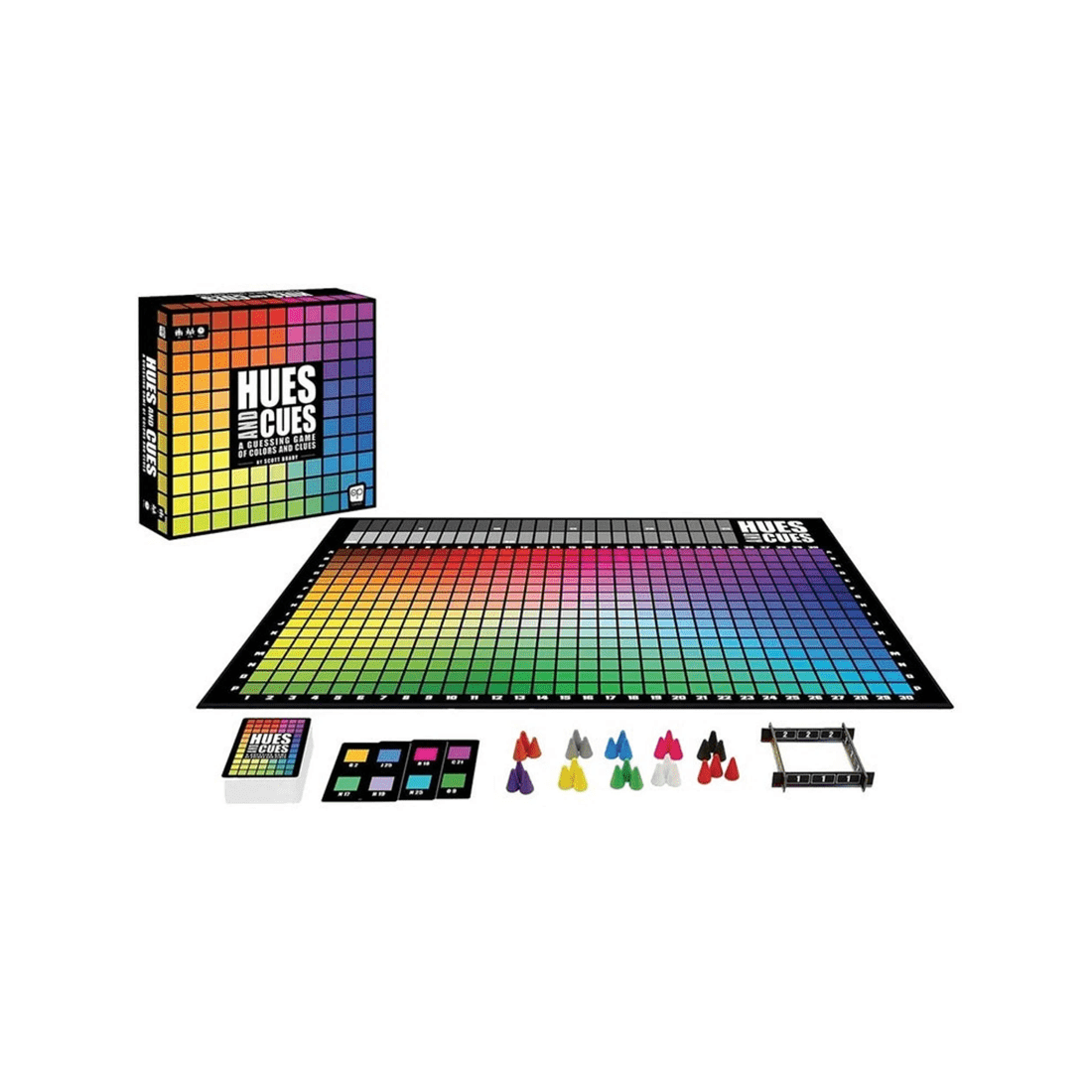 2 The Op Games | usaopoly Hues and Cues A Guessing Game of Colours and Clues Board Game, 2 of 3